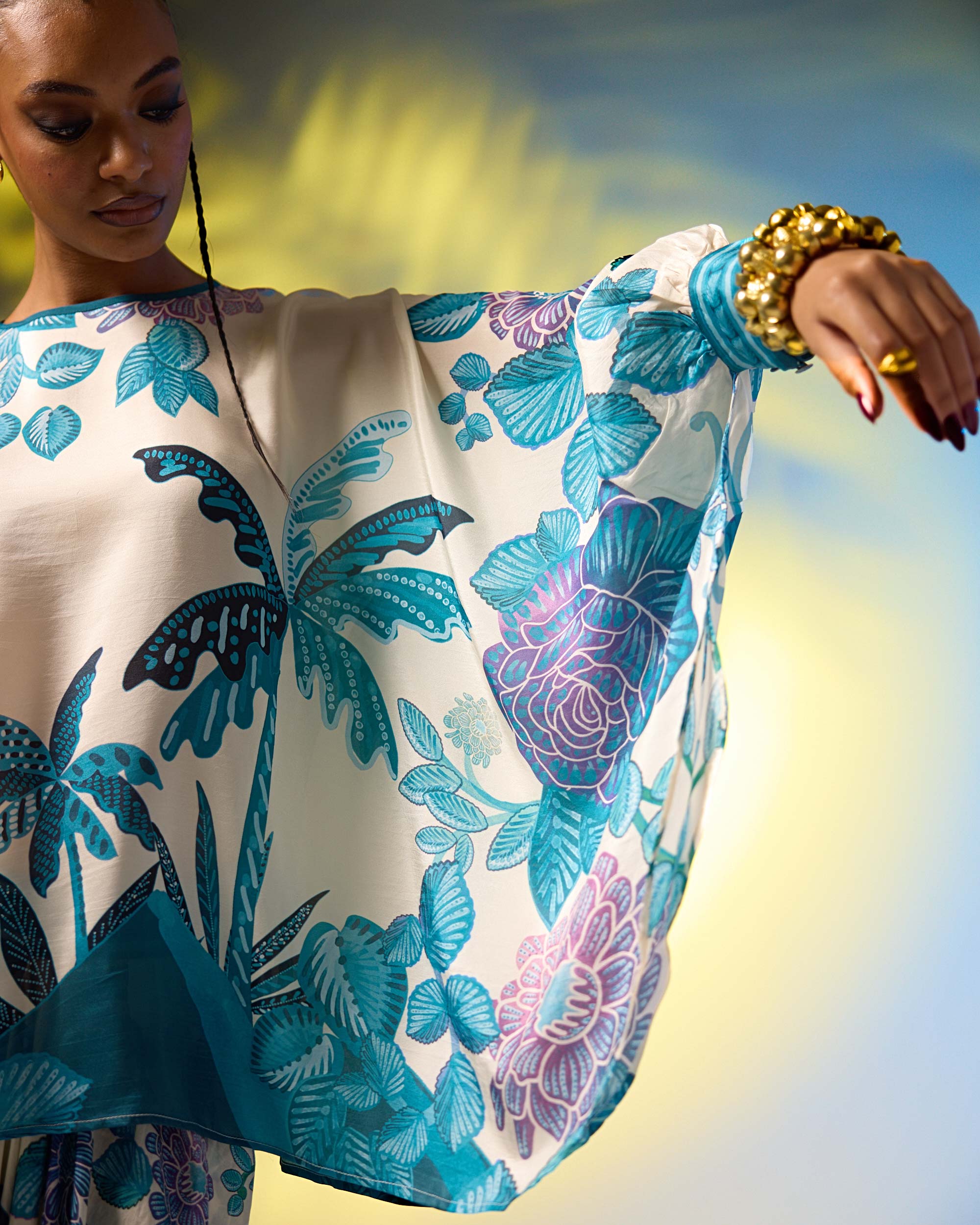 Jamaica : Colette - Ivory/Blue