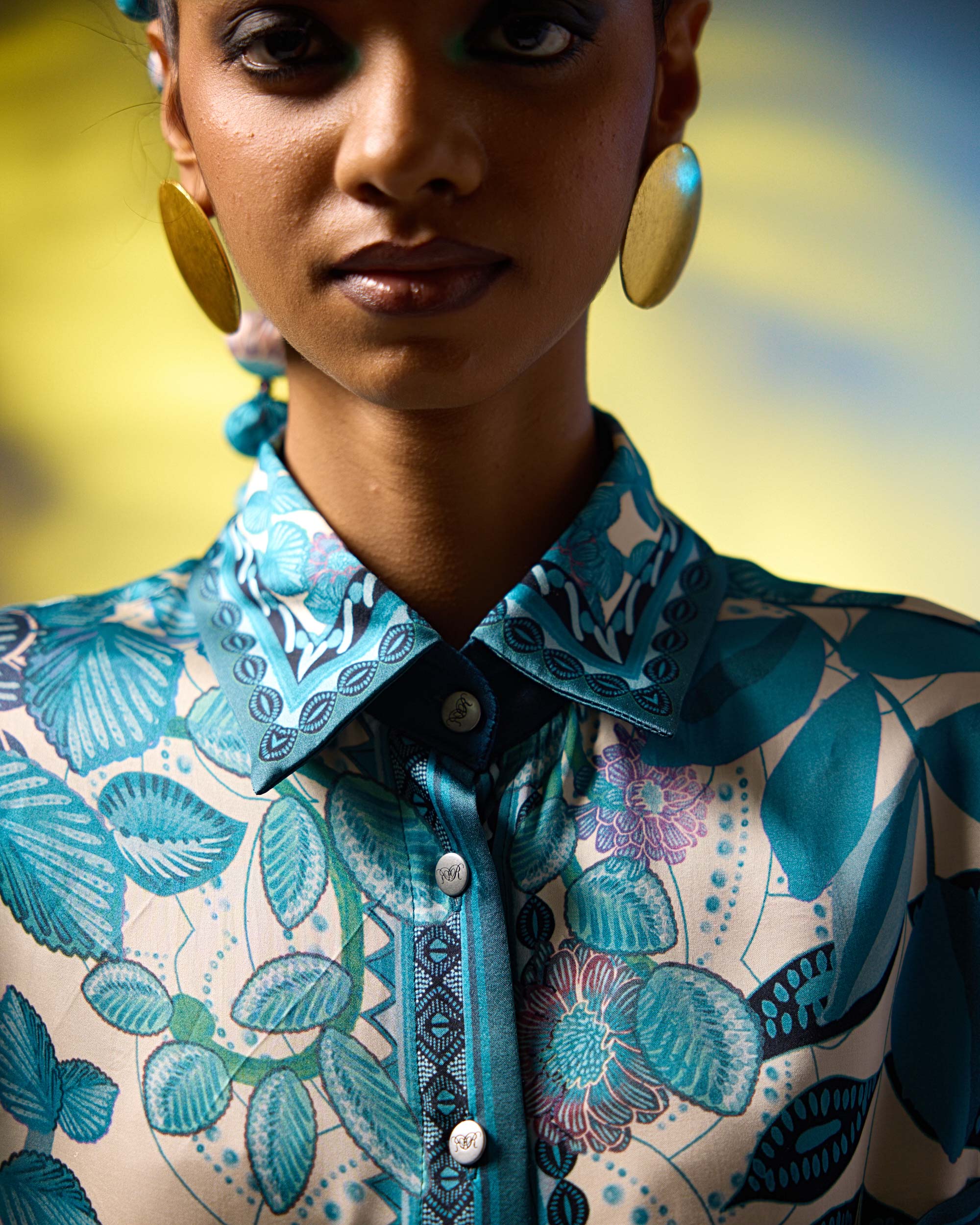 Jamaica : Alvita - Ivory/Blue