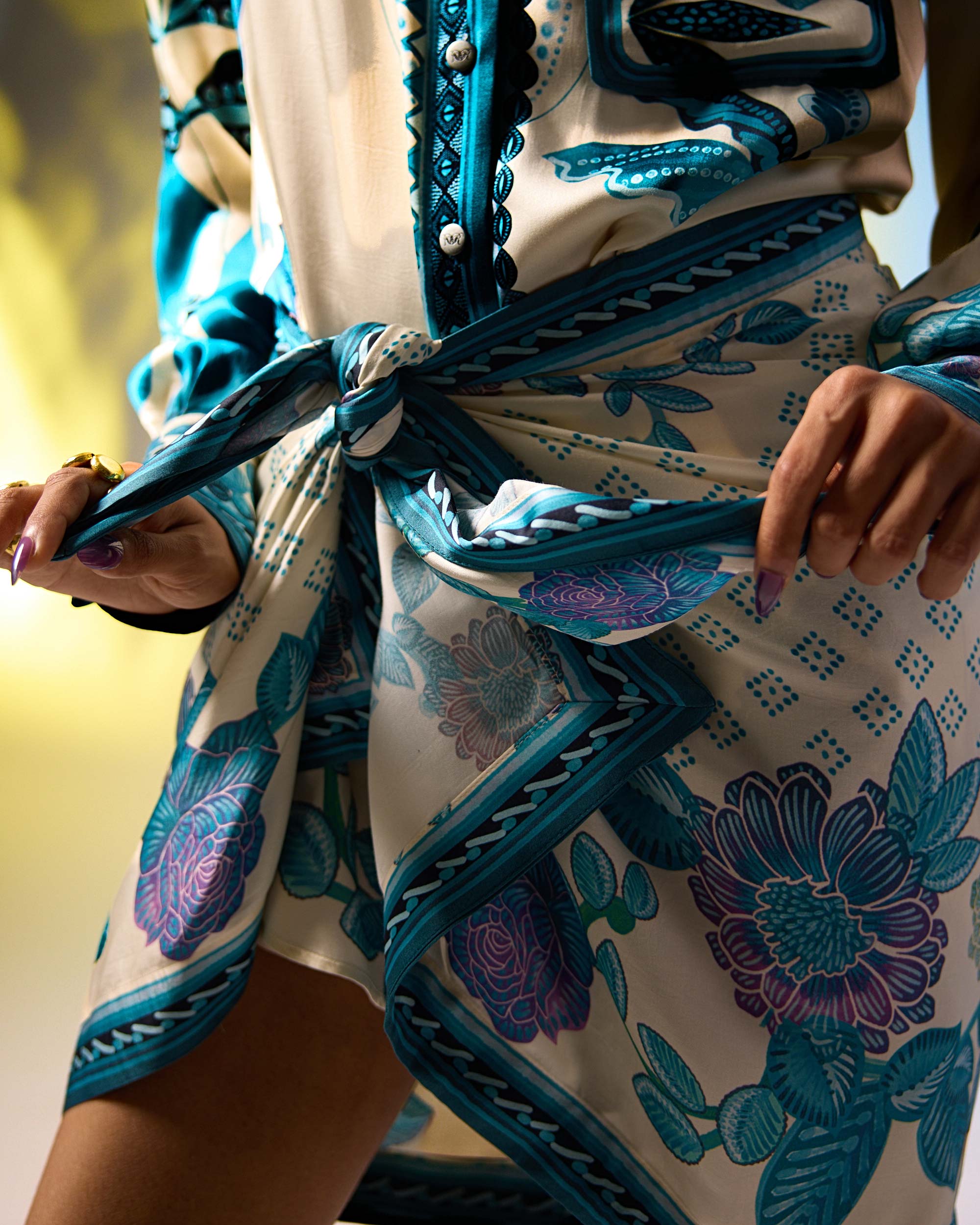 Jamaica : Alvita - Ivory/Blue