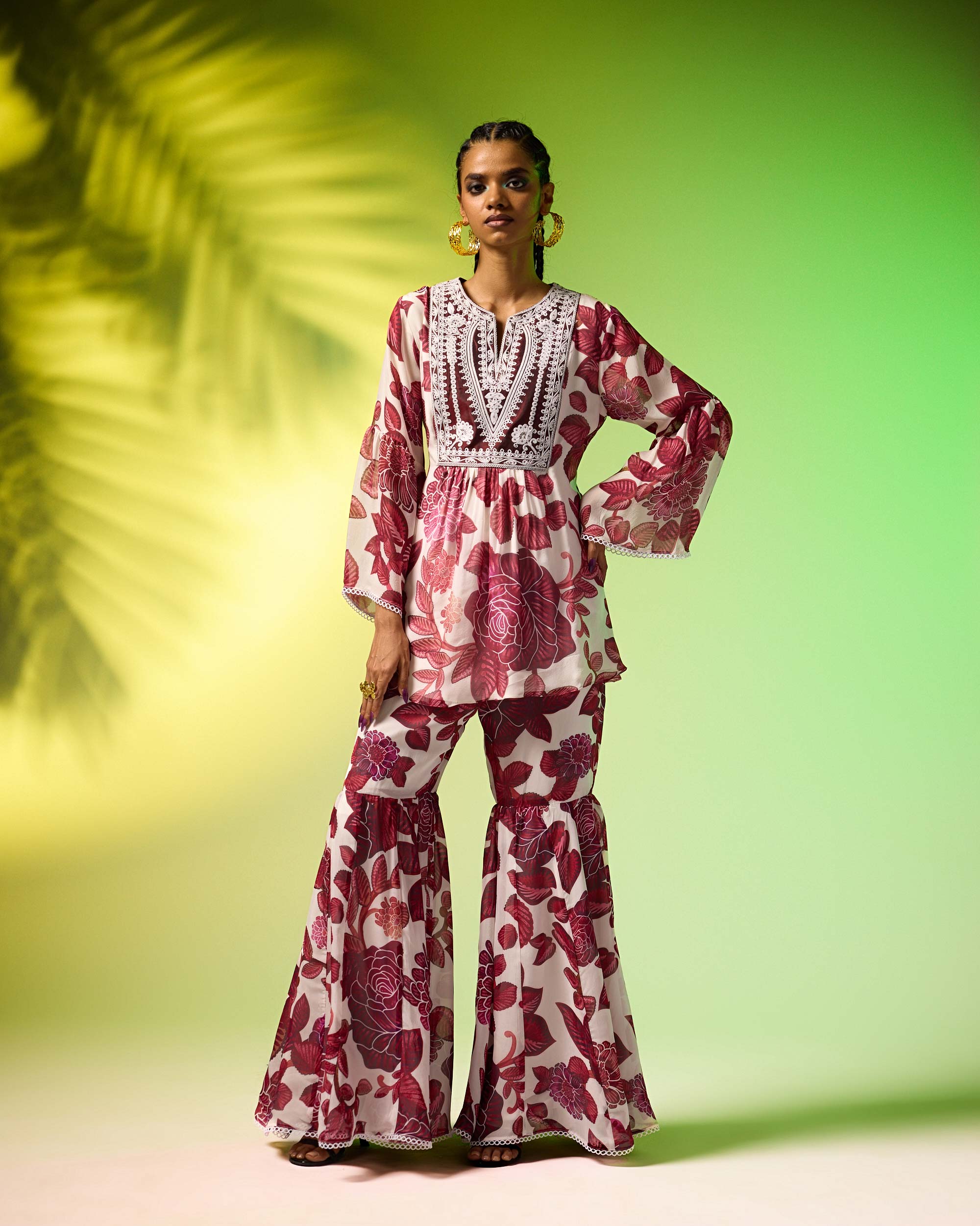 Jamaica : Pankti/Gharara - Burgundy