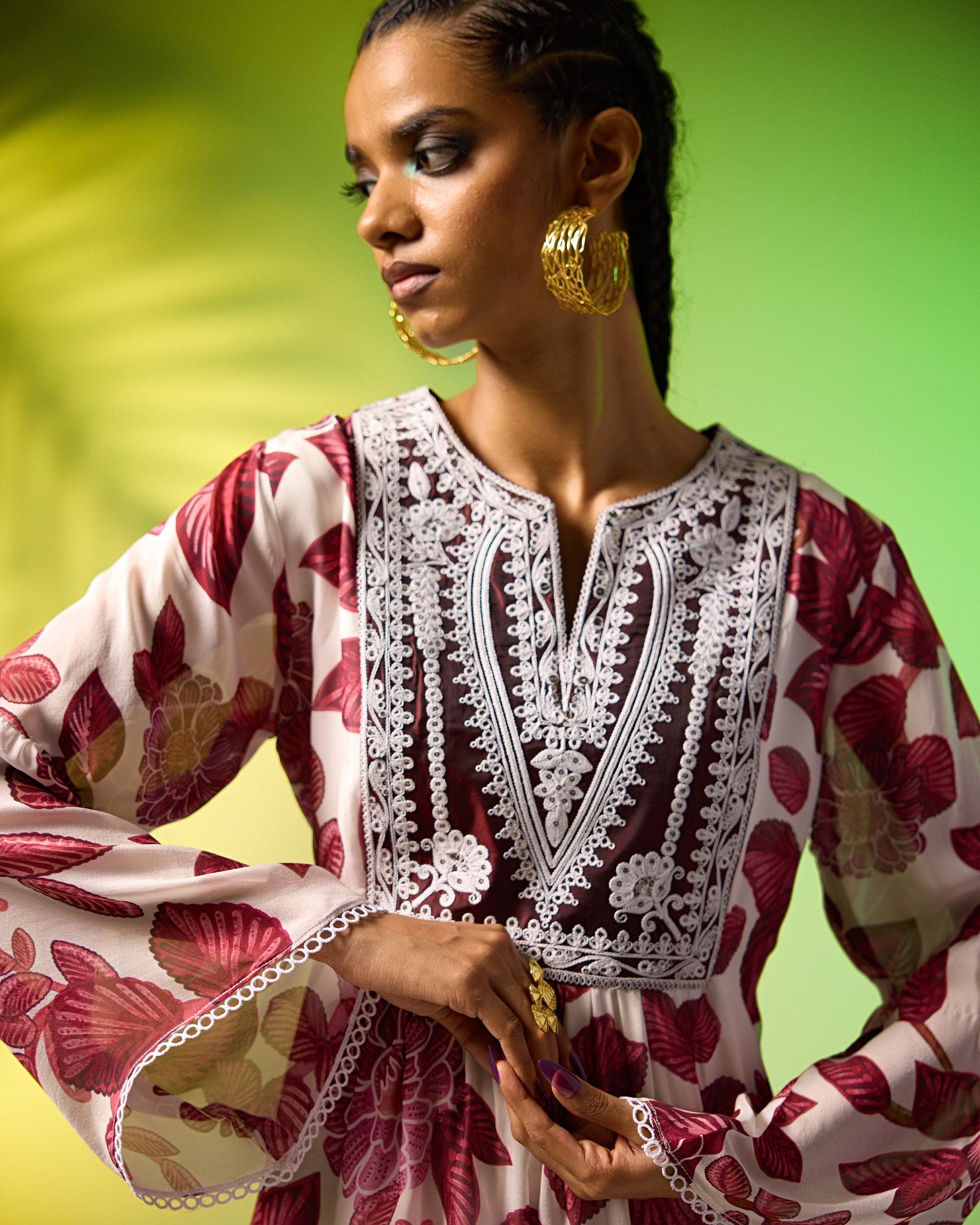Jamaica : Pankti/Gharara - Burgundy