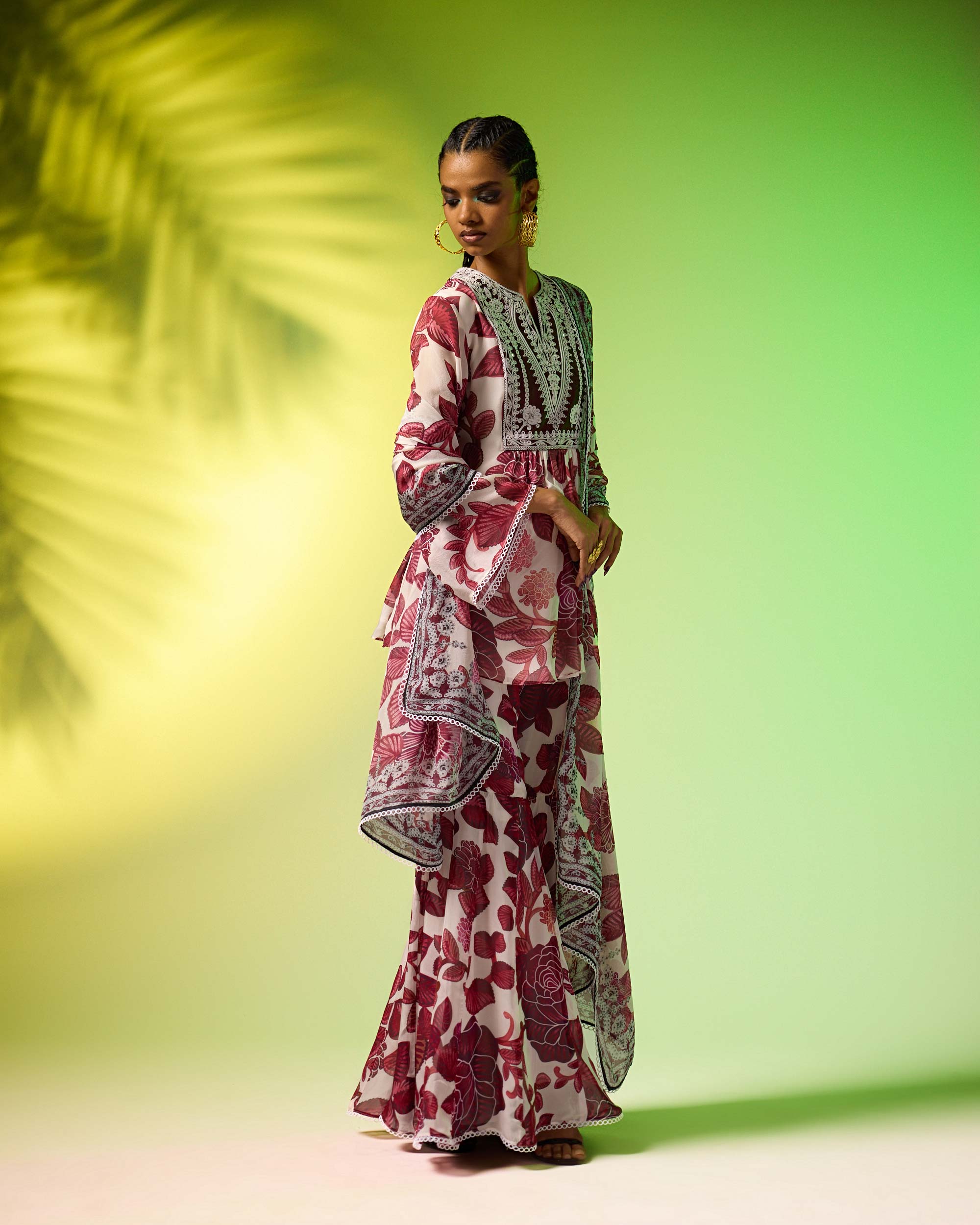 Jamaica : Pankti/Gharara - Burgundy