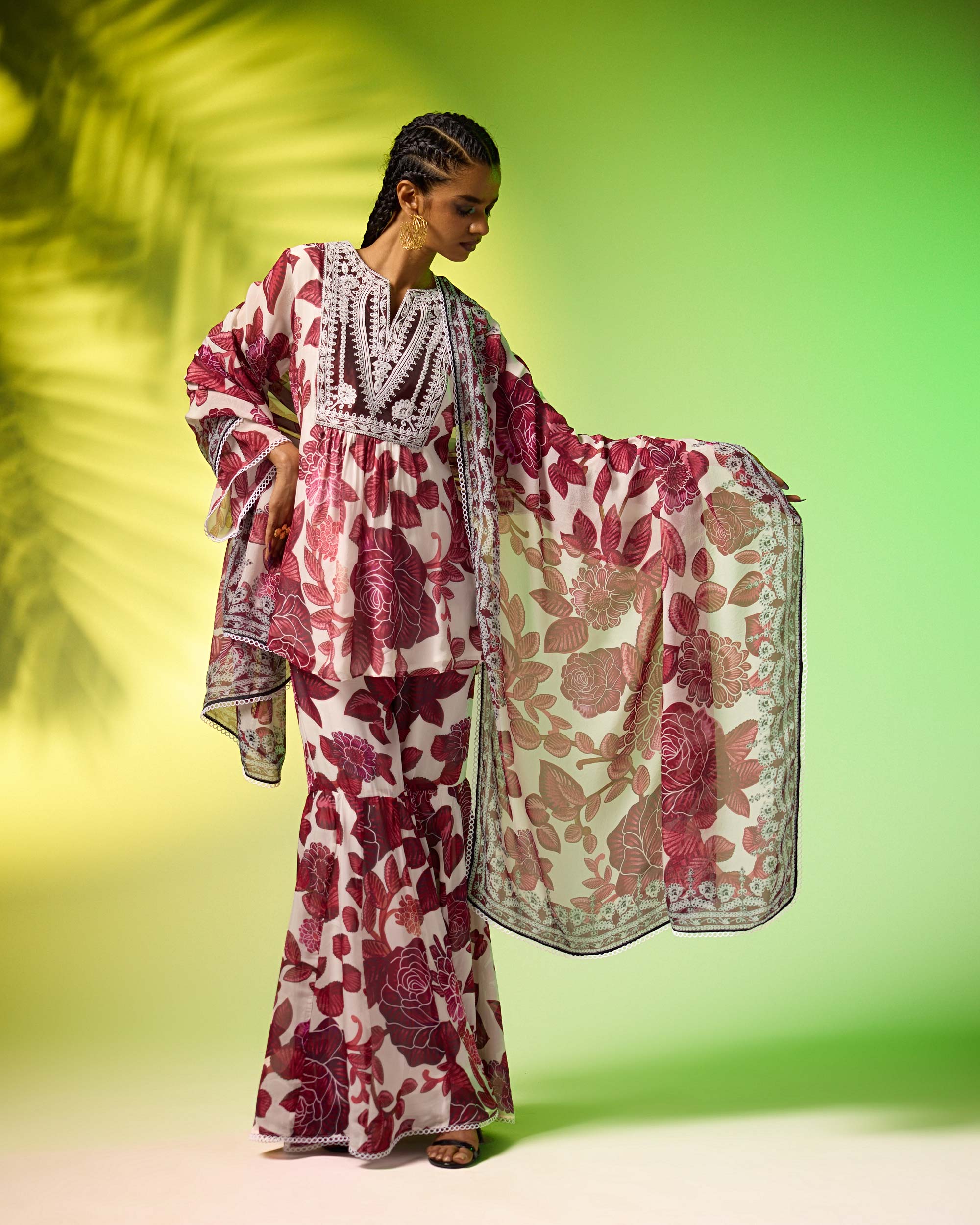 Jamaica : Pankti/Gharara - Burgundy