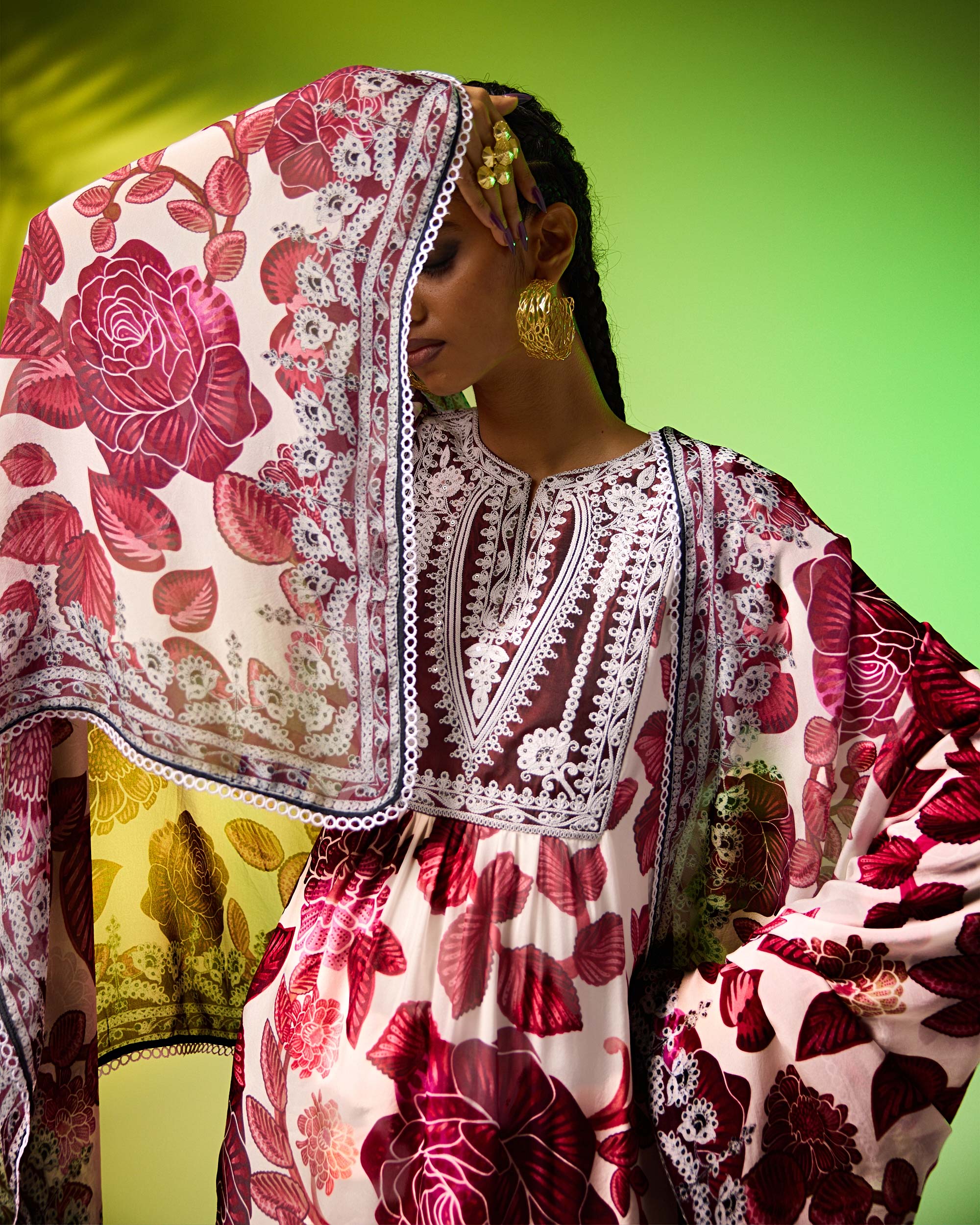 Jamaica : Pankti/Gharara - Burgundy