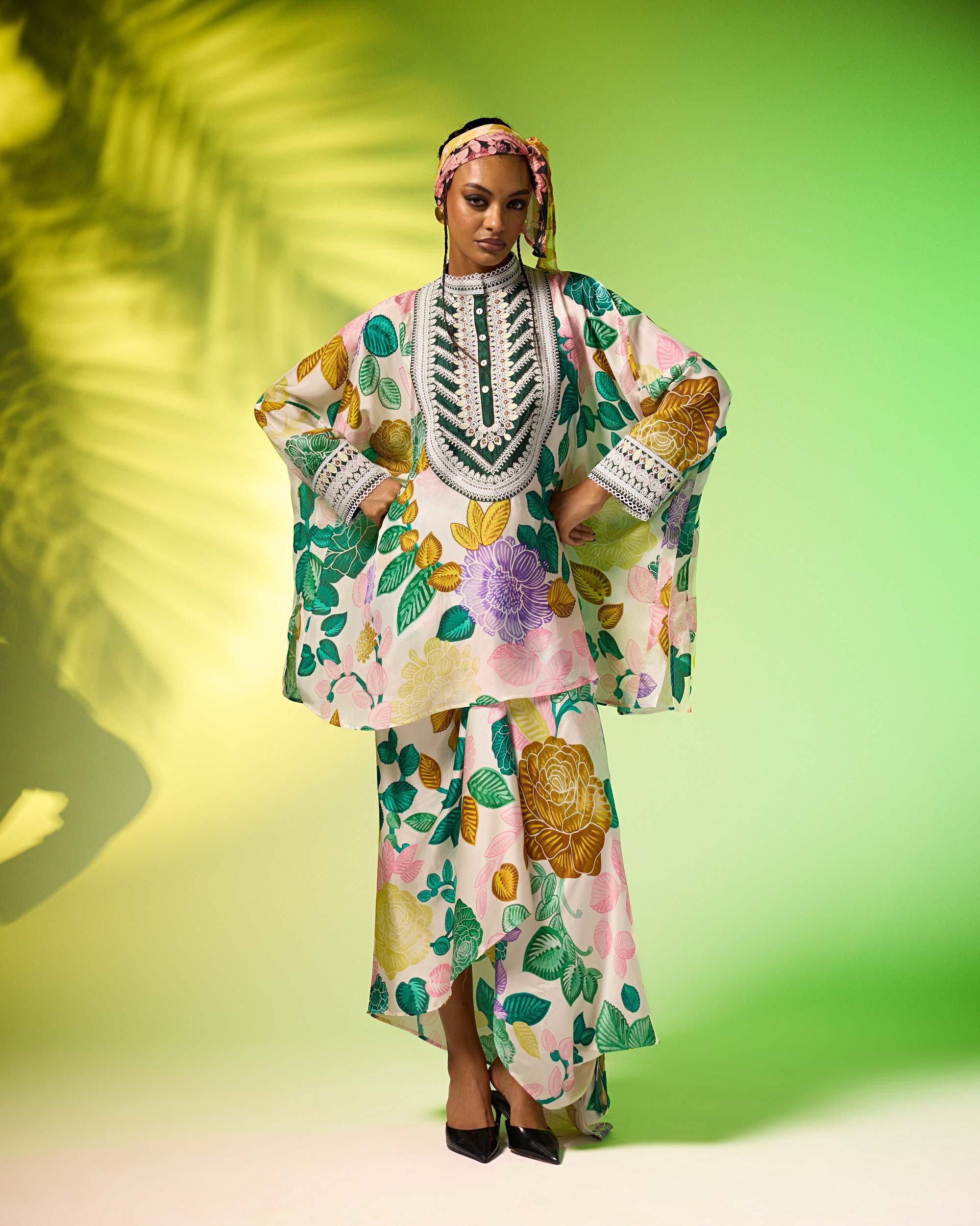 Jamaica : Insha - Emerald/Blush