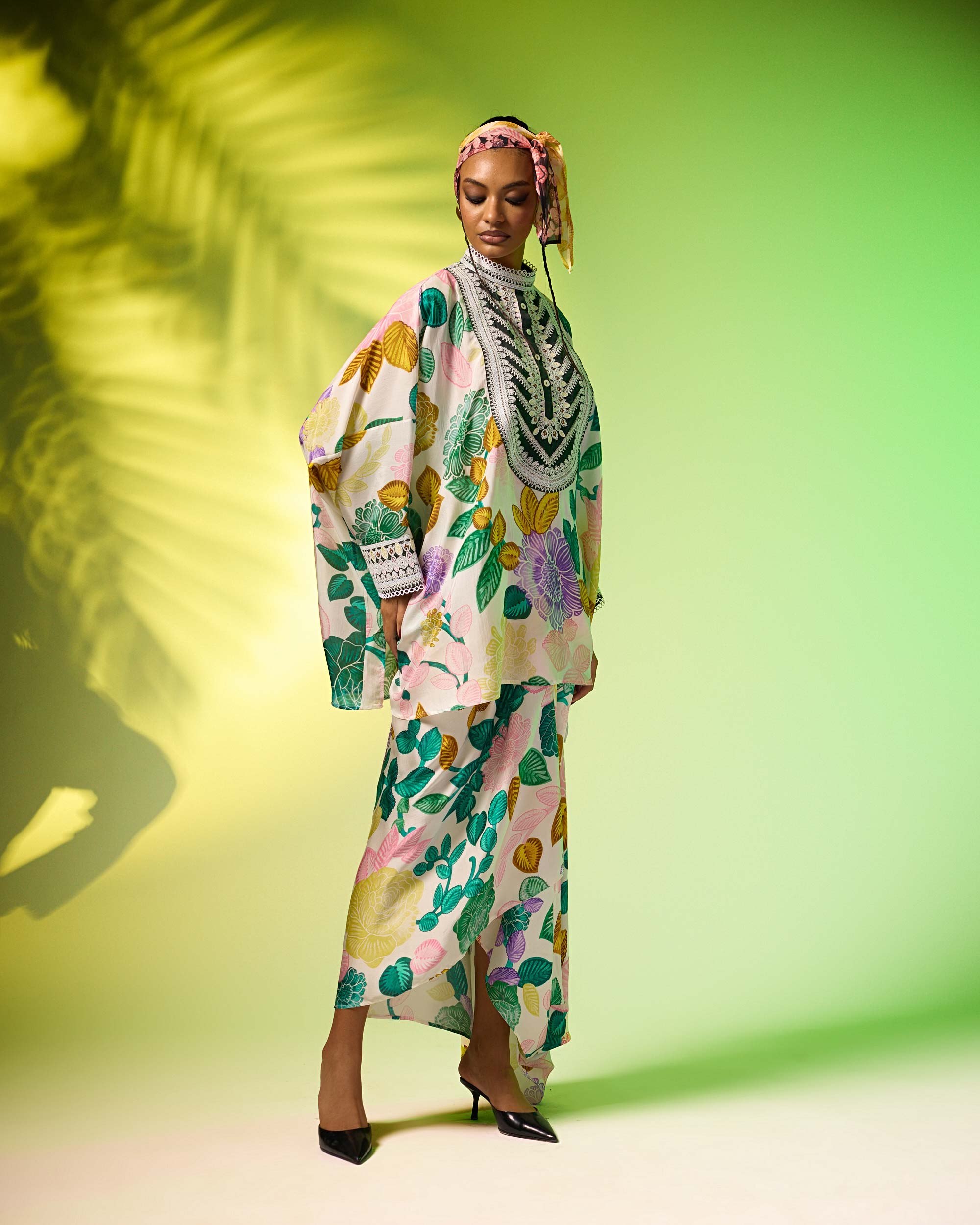Jamaica : Insha - Emerald/Blush
