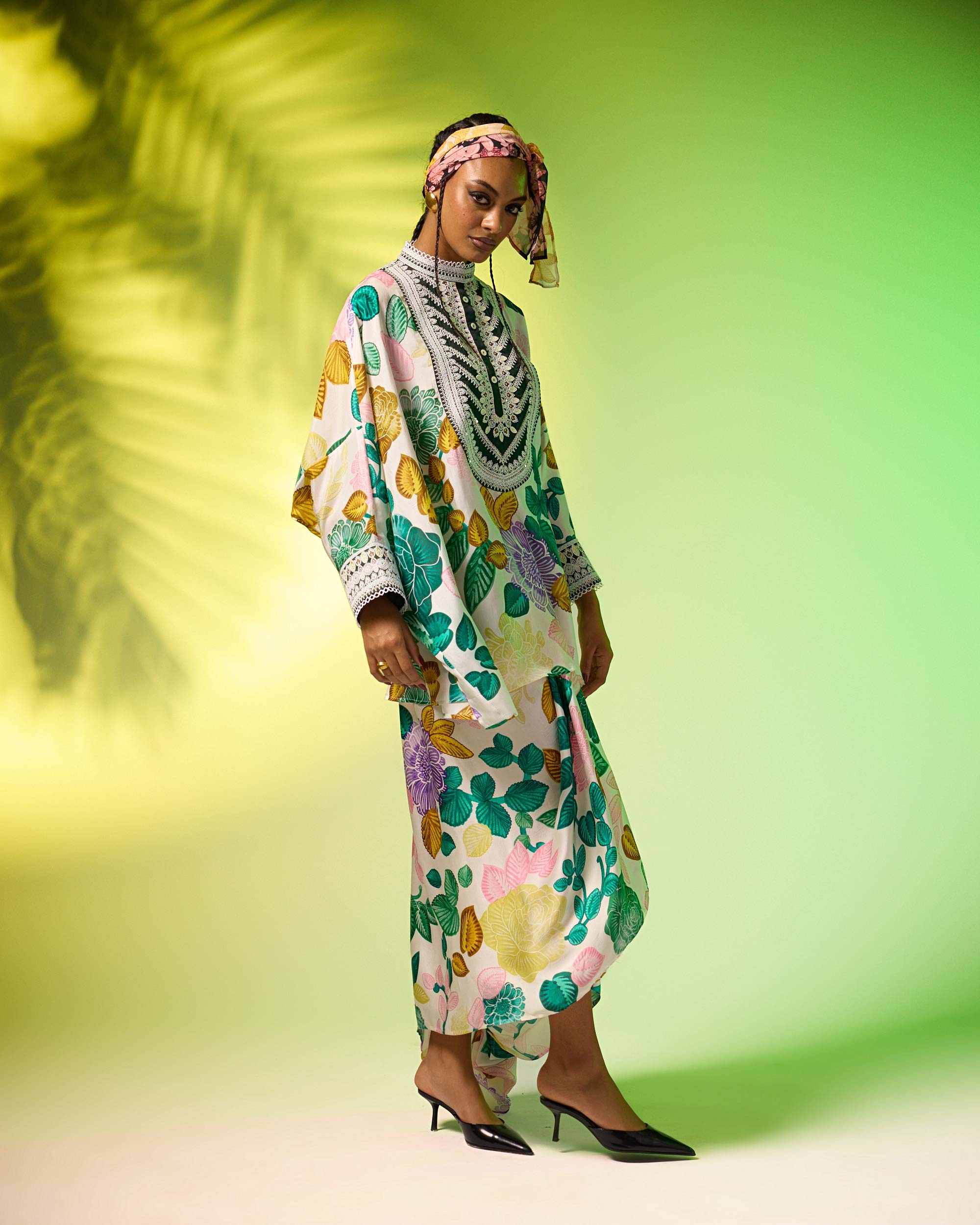 Jamaica : Insha - Emerald/Blush