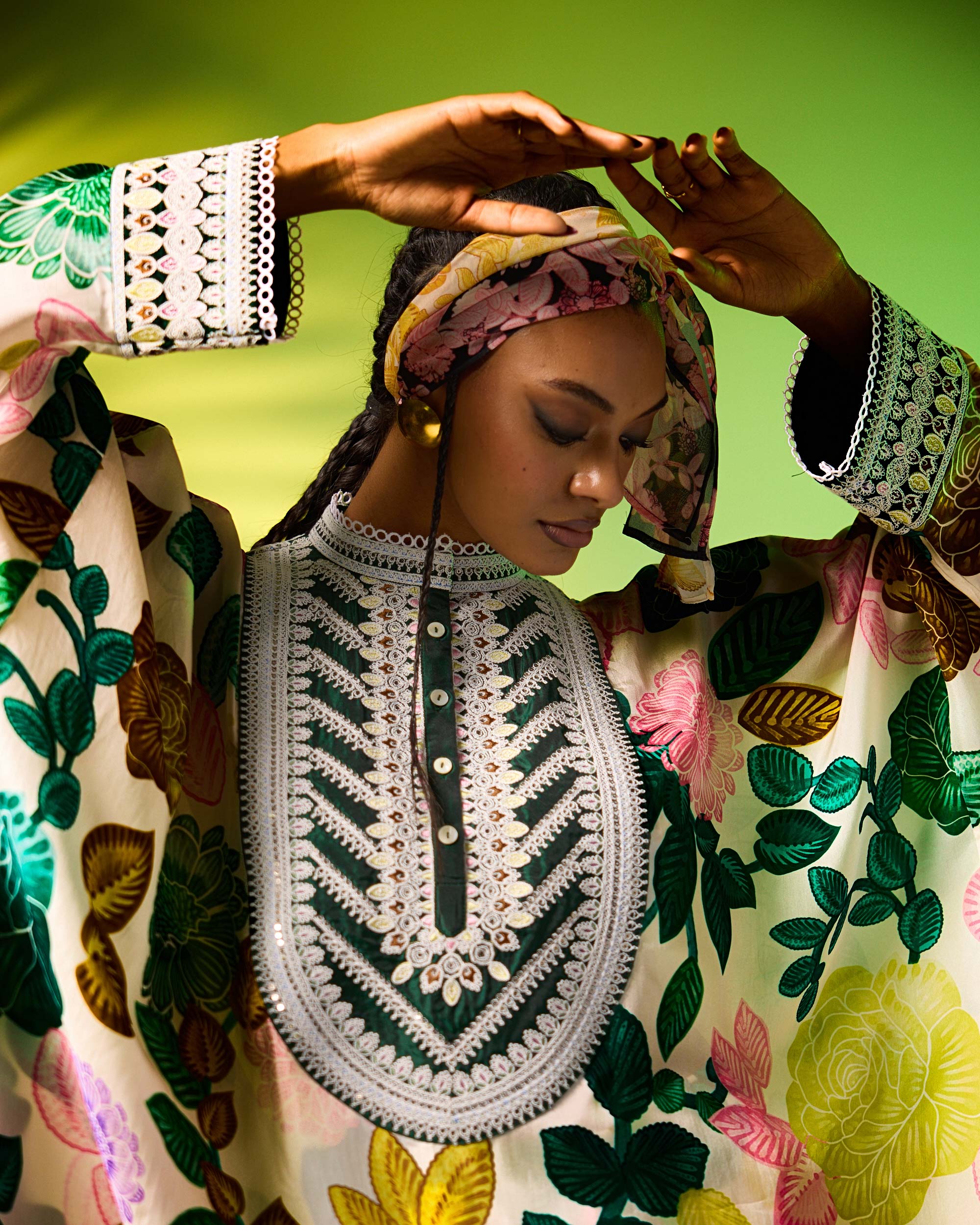 Jamaica : Insha - Emerald/Blush