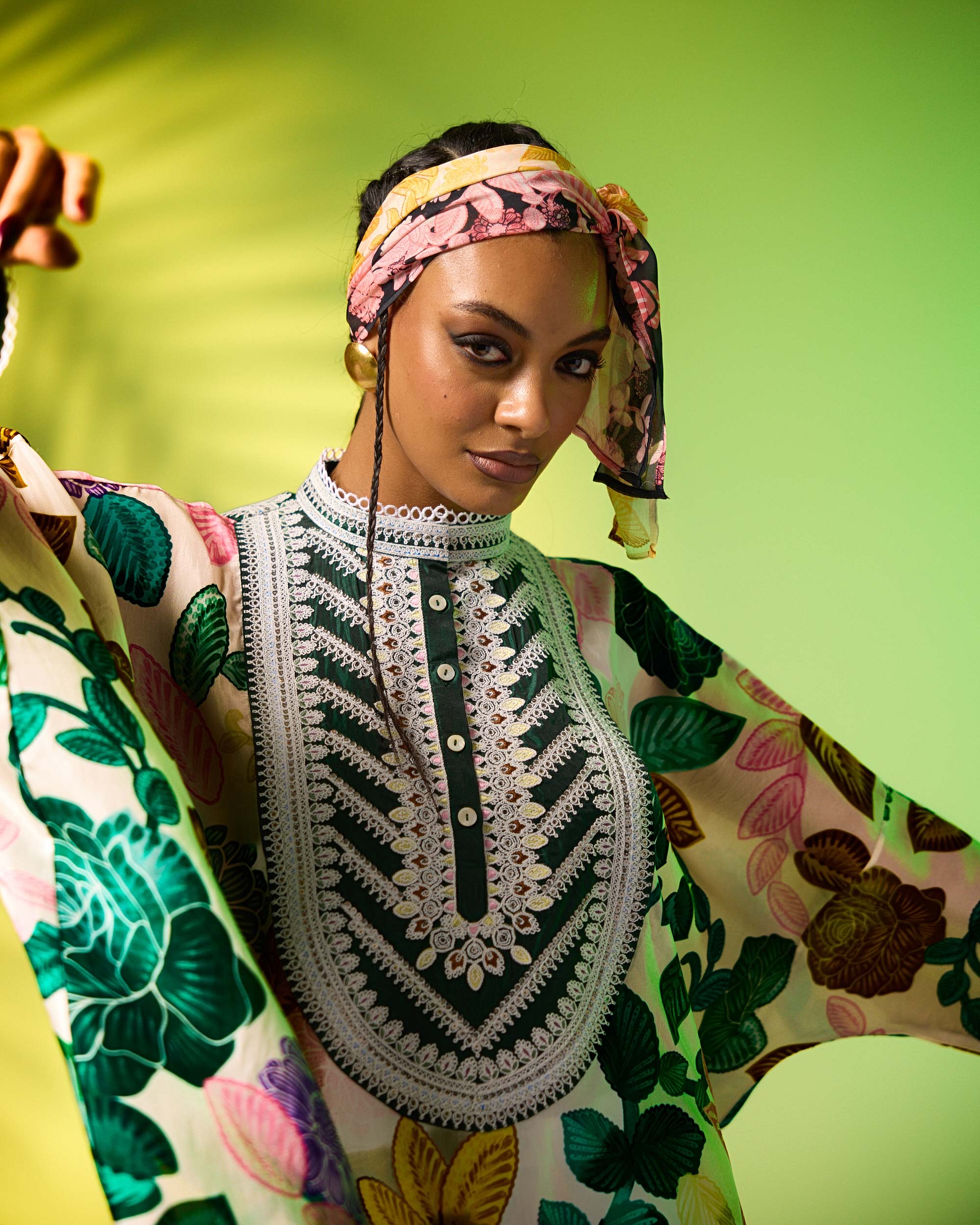 Jamaica : Insha - Emerald/Blush
