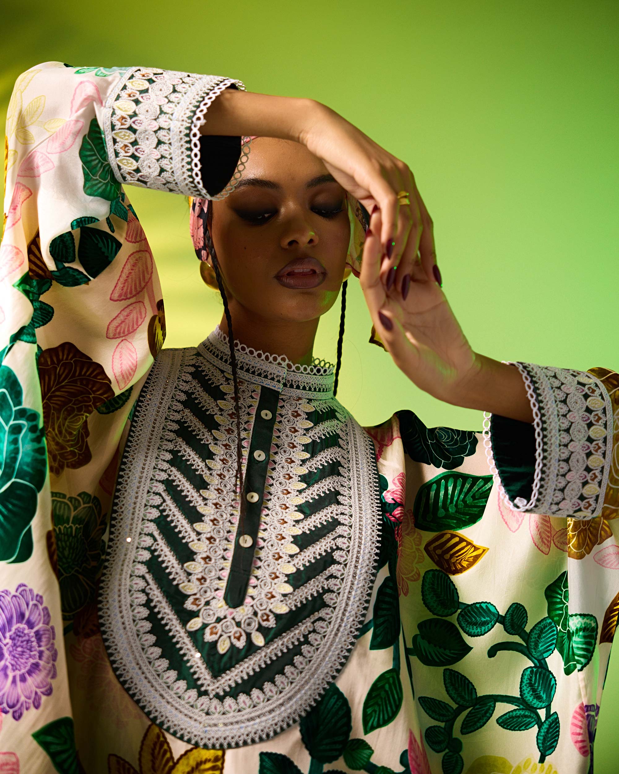 Jamaica : Insha - Emerald/Blush