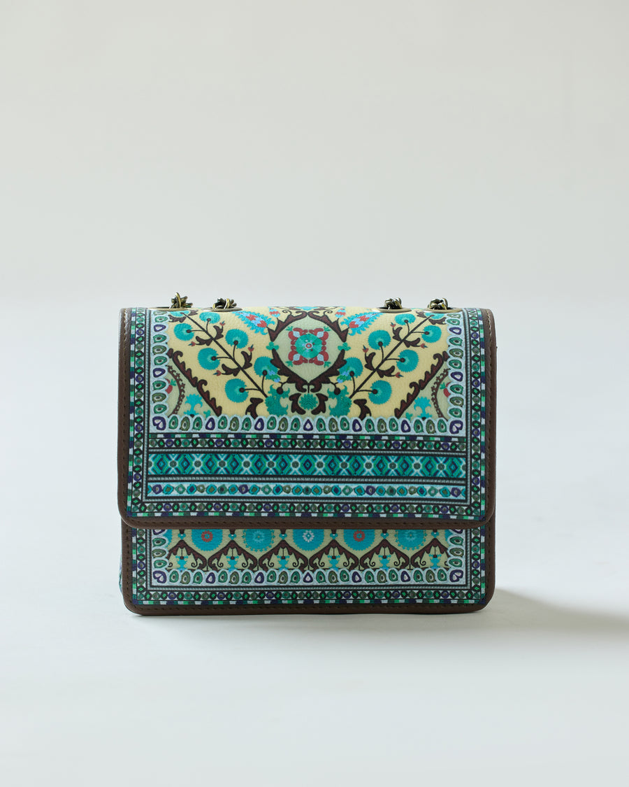 Bukhara - Clutch : Lemon/Turquoise