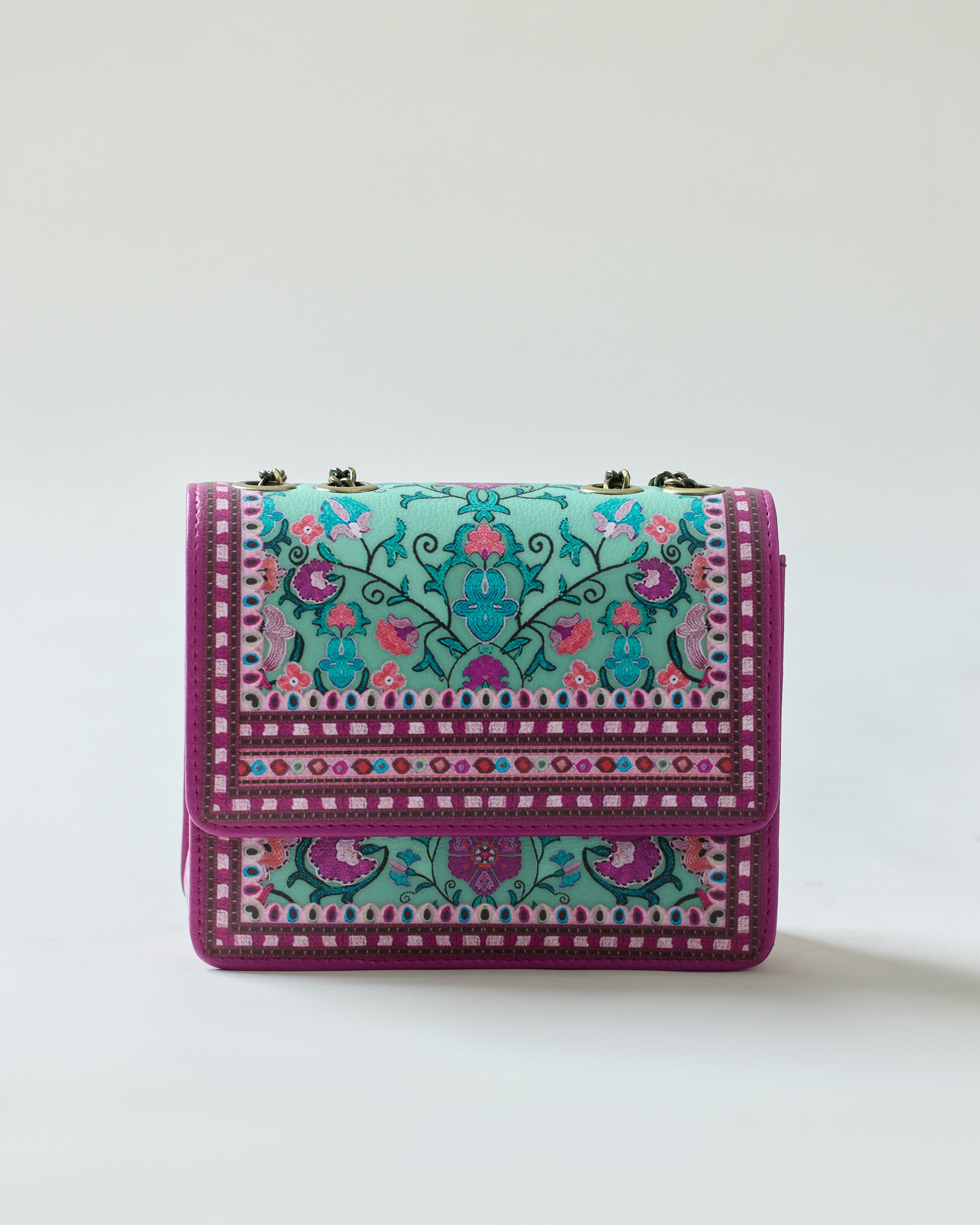 Bukhara - Clutch : Mint/Majenta