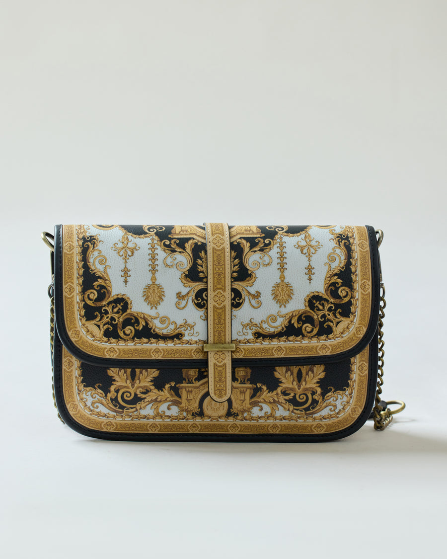 Rome - Satchel : Black/Gold