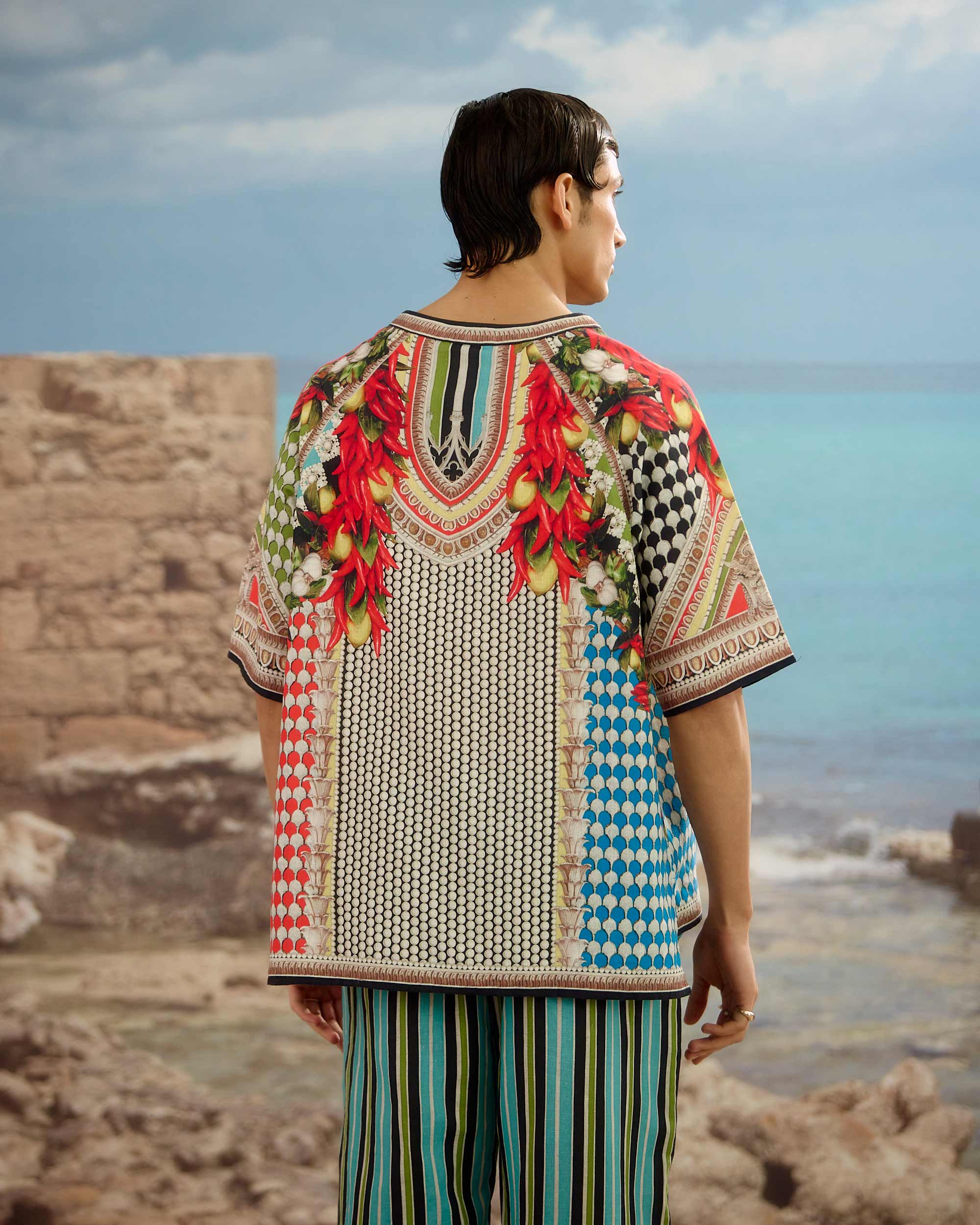 Orvieto : Timothy - Aqua/Red