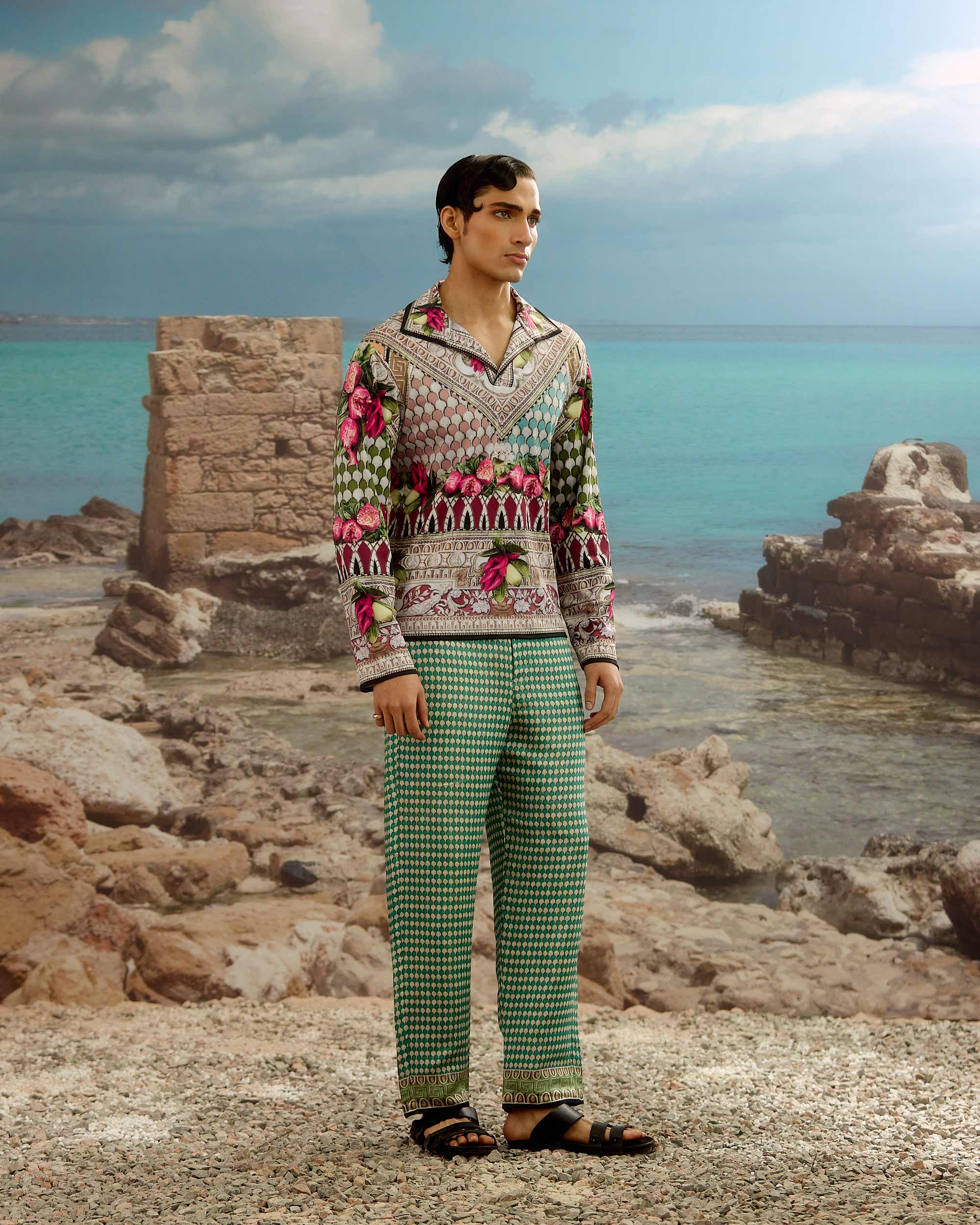 Orvieto : Maximus - Aqua/Plum