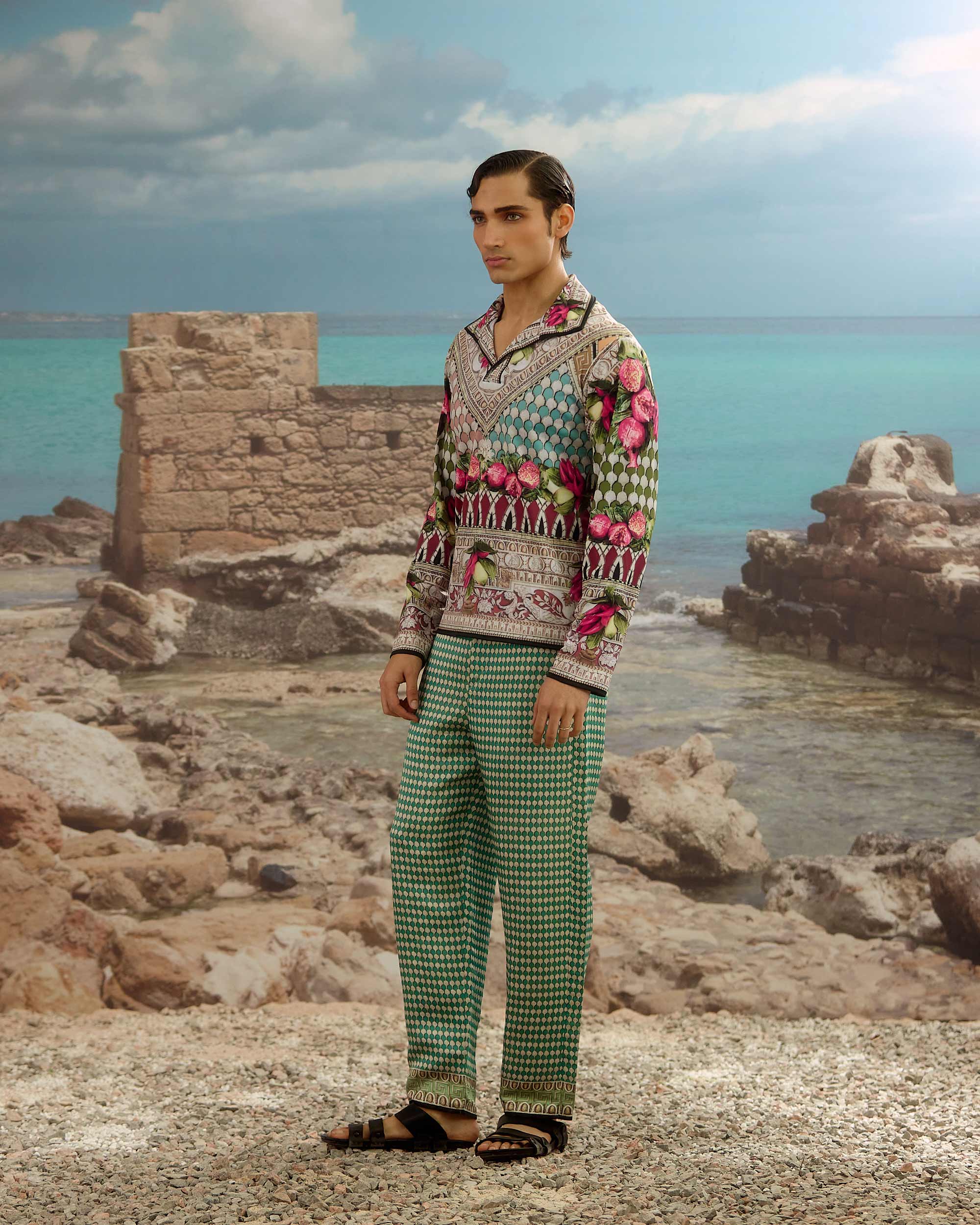 Orvieto : Maximus - Aqua/Plum