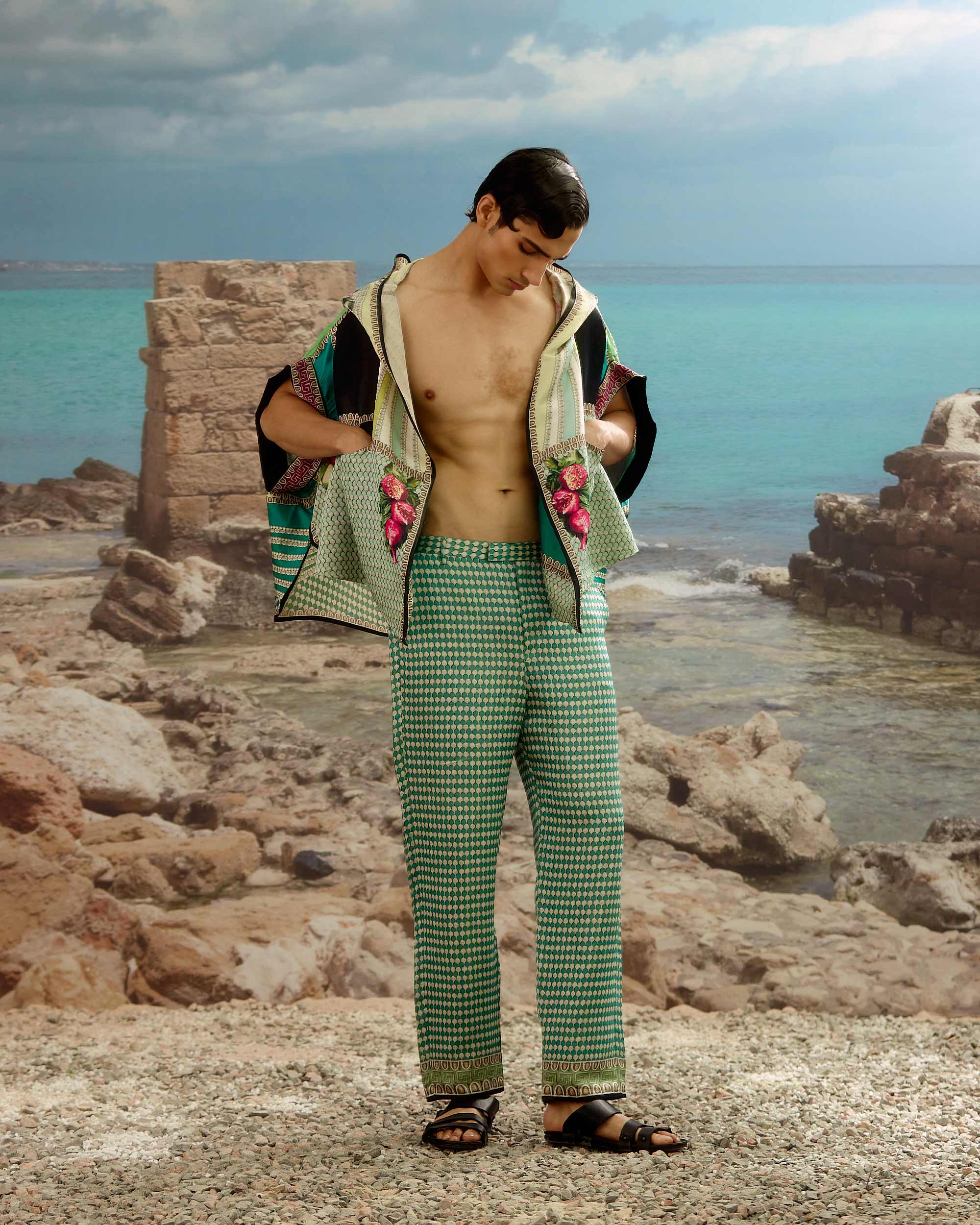 Orvieto : Oculus - Aqua/Plum