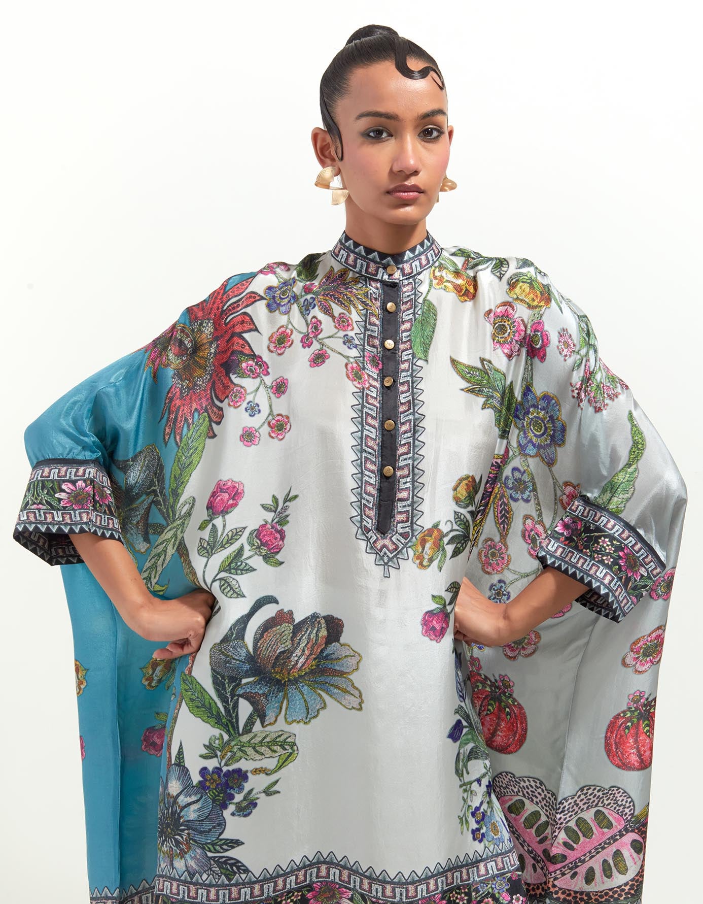 Florence : Chanel 36" - Aqua/Slate