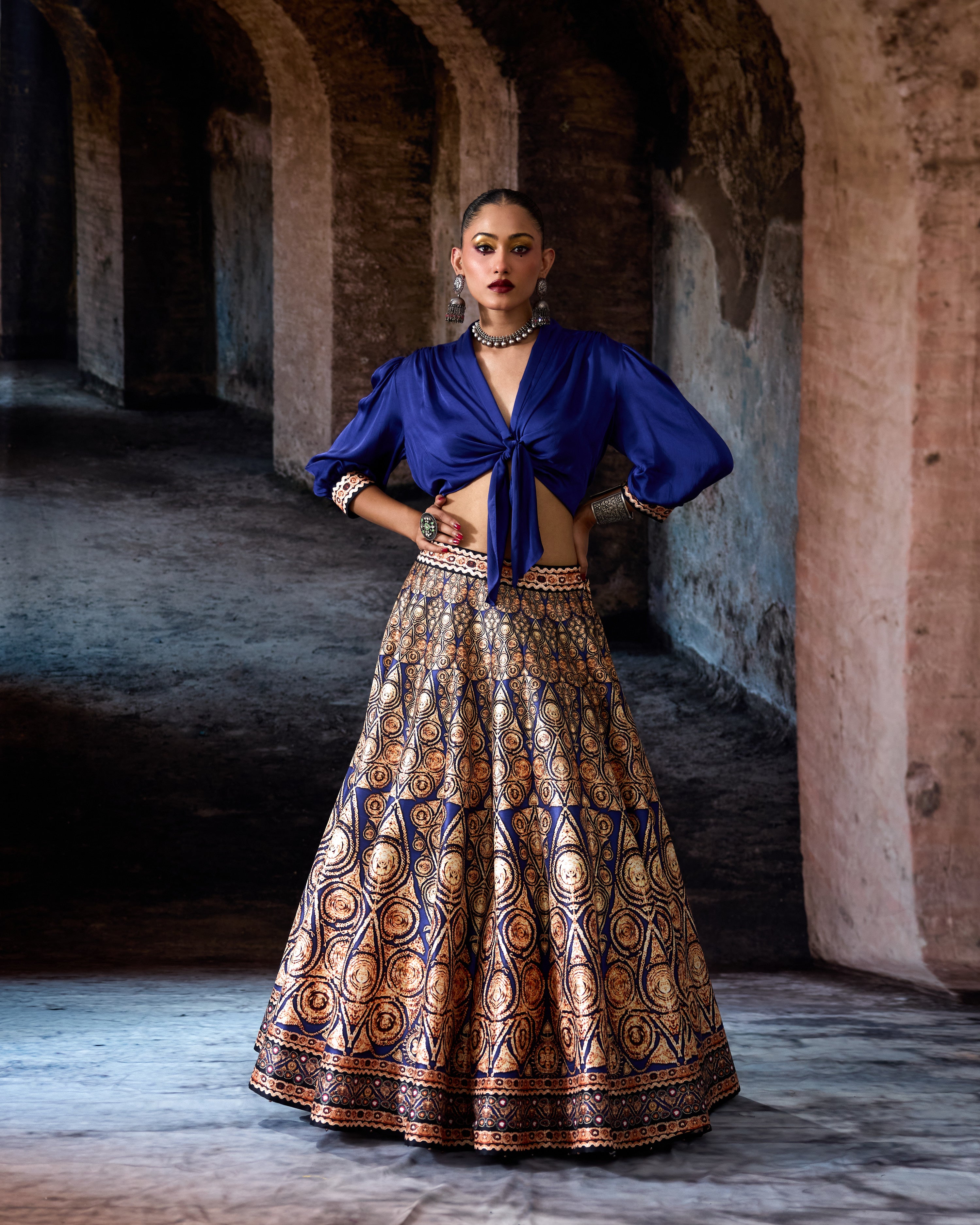 Bethari : Rubali/Leela - Navy Blue