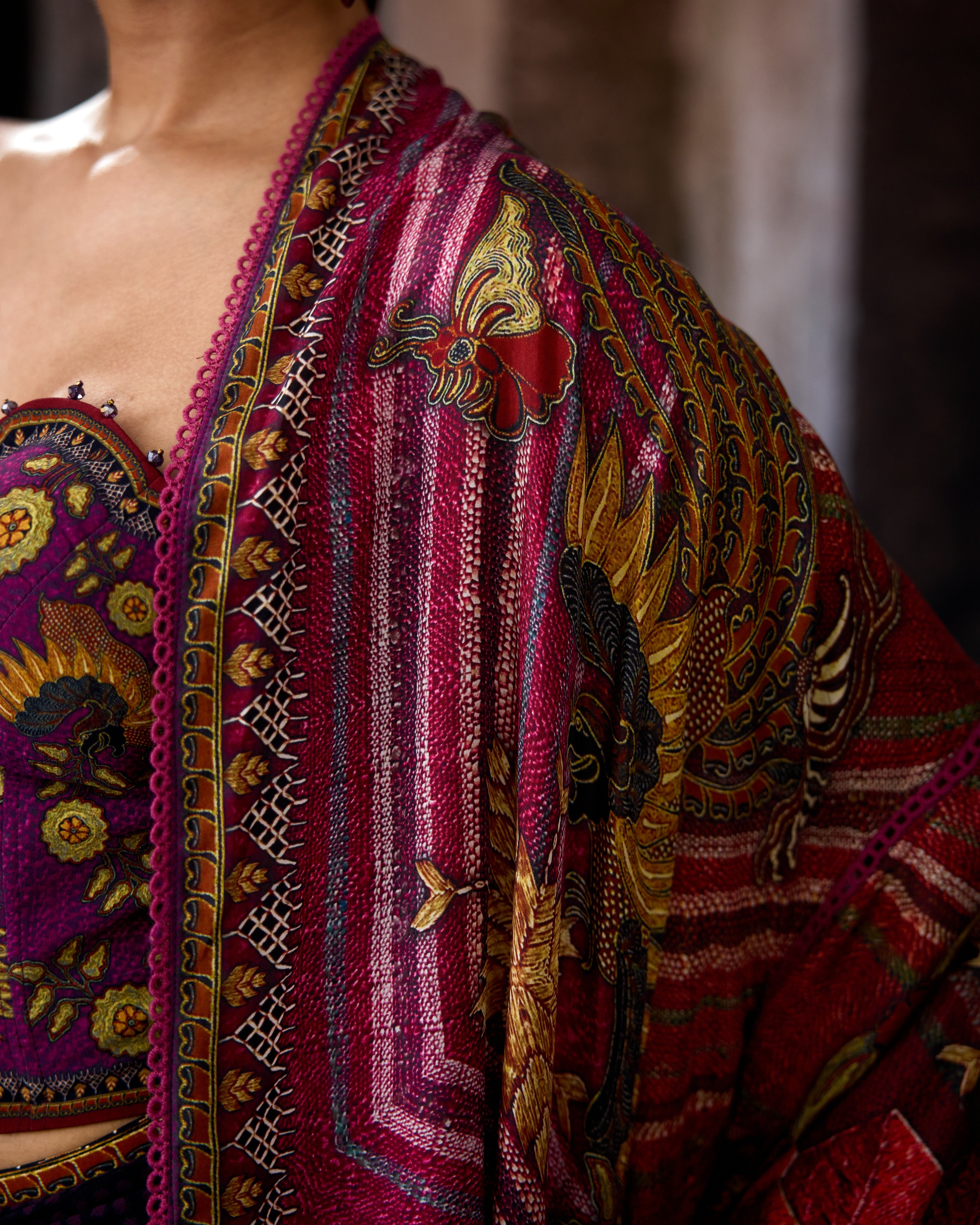 Bethari : Jannat/Corset/Draupati - Plum/Gold