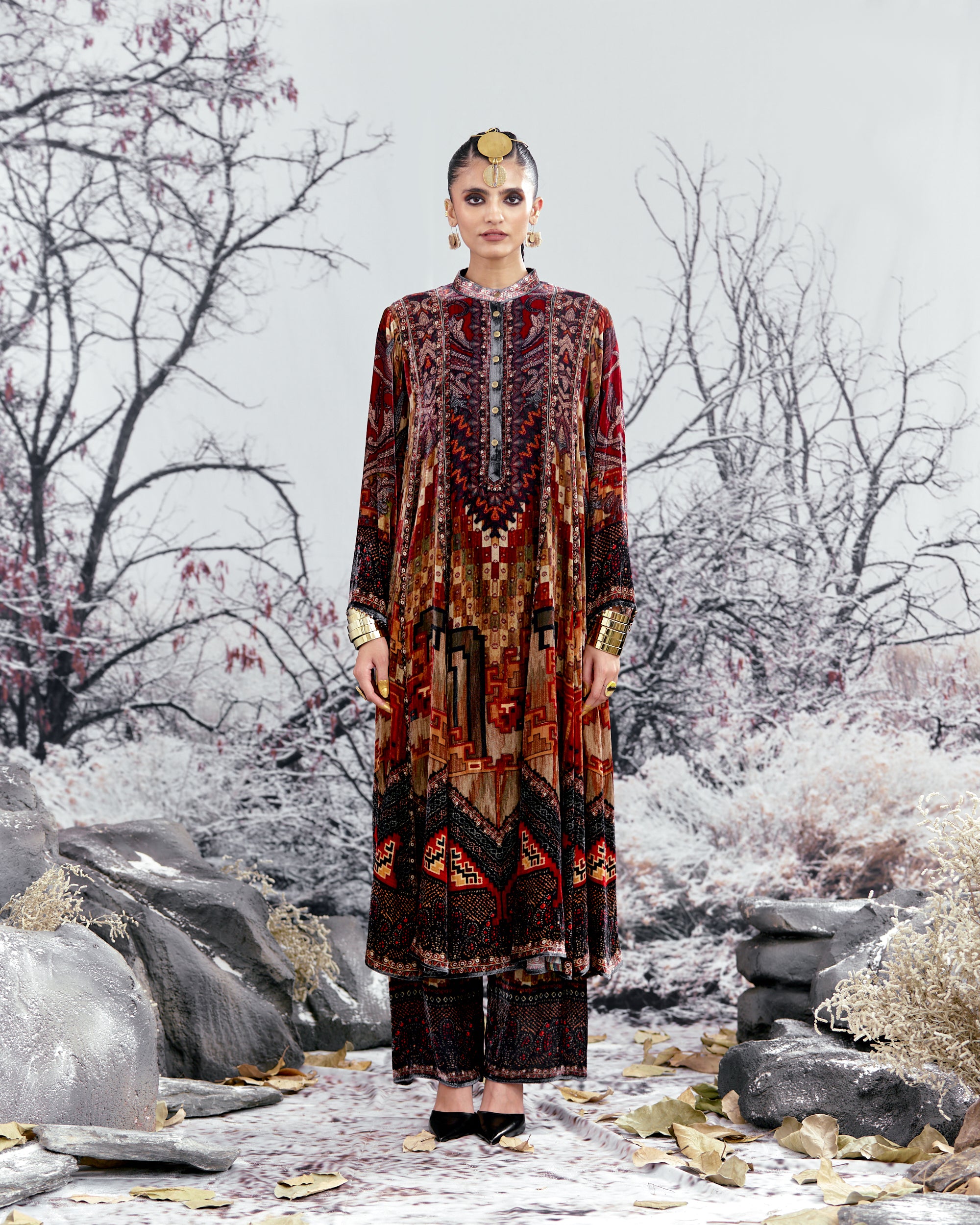 Tijori : Ada - Taupe/Red
