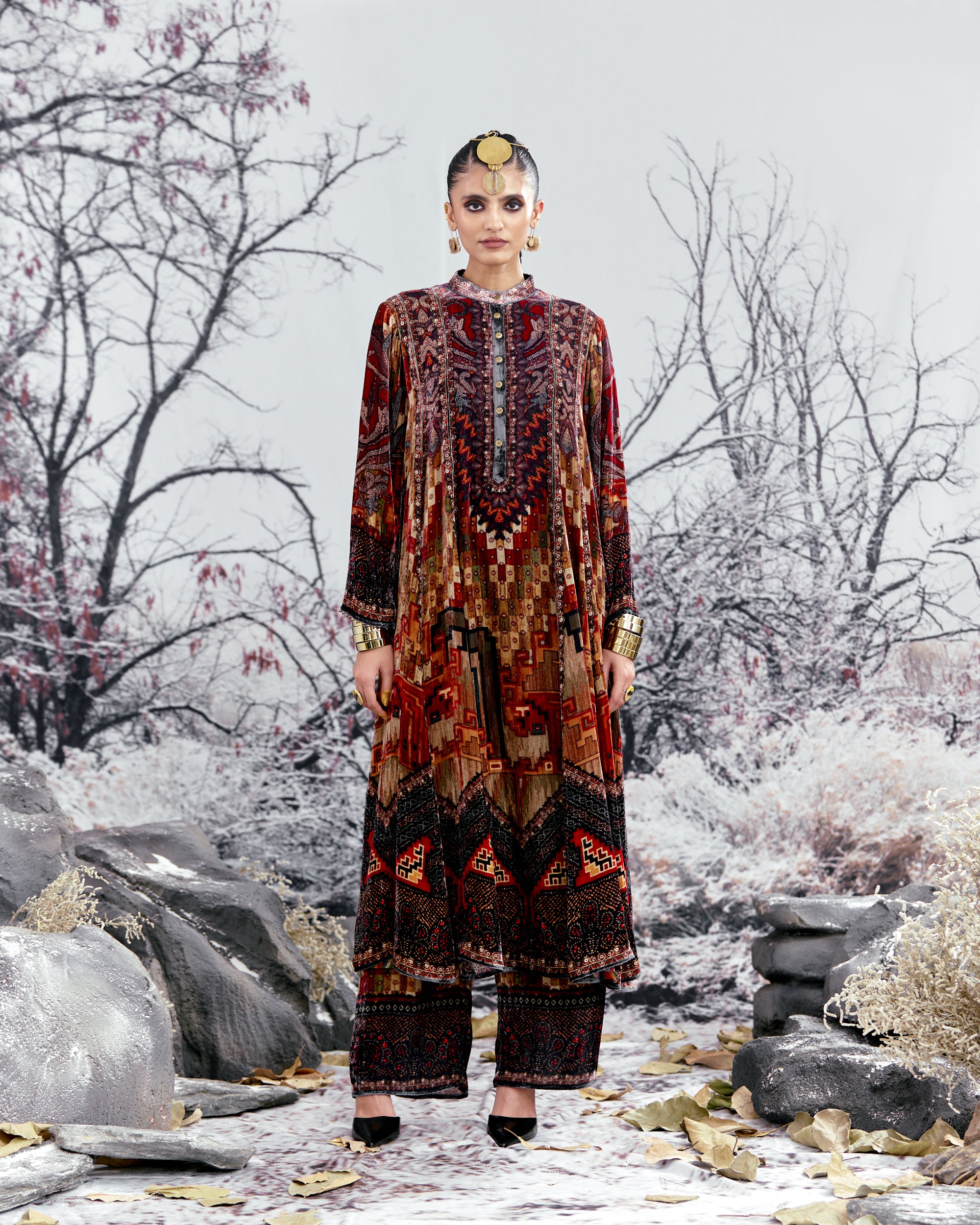 Tijori : Ada - Taupe/Red