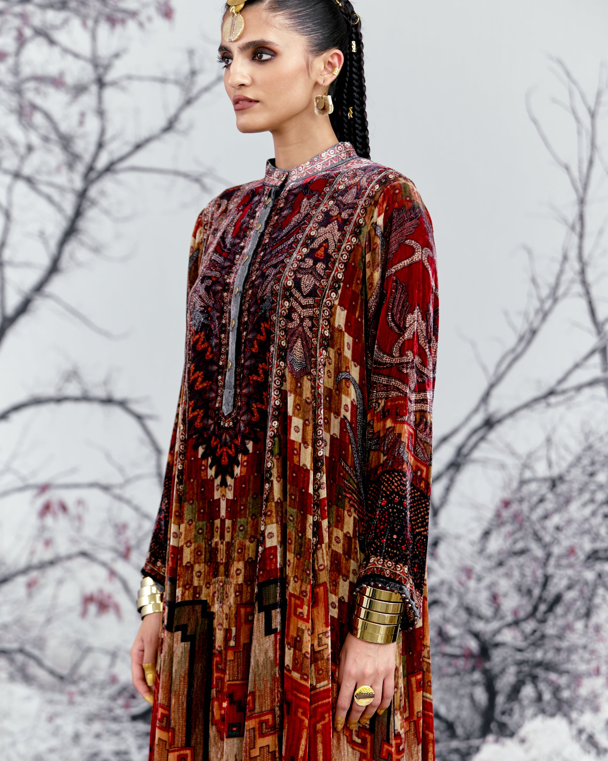Tijori : Ada - Taupe/Red