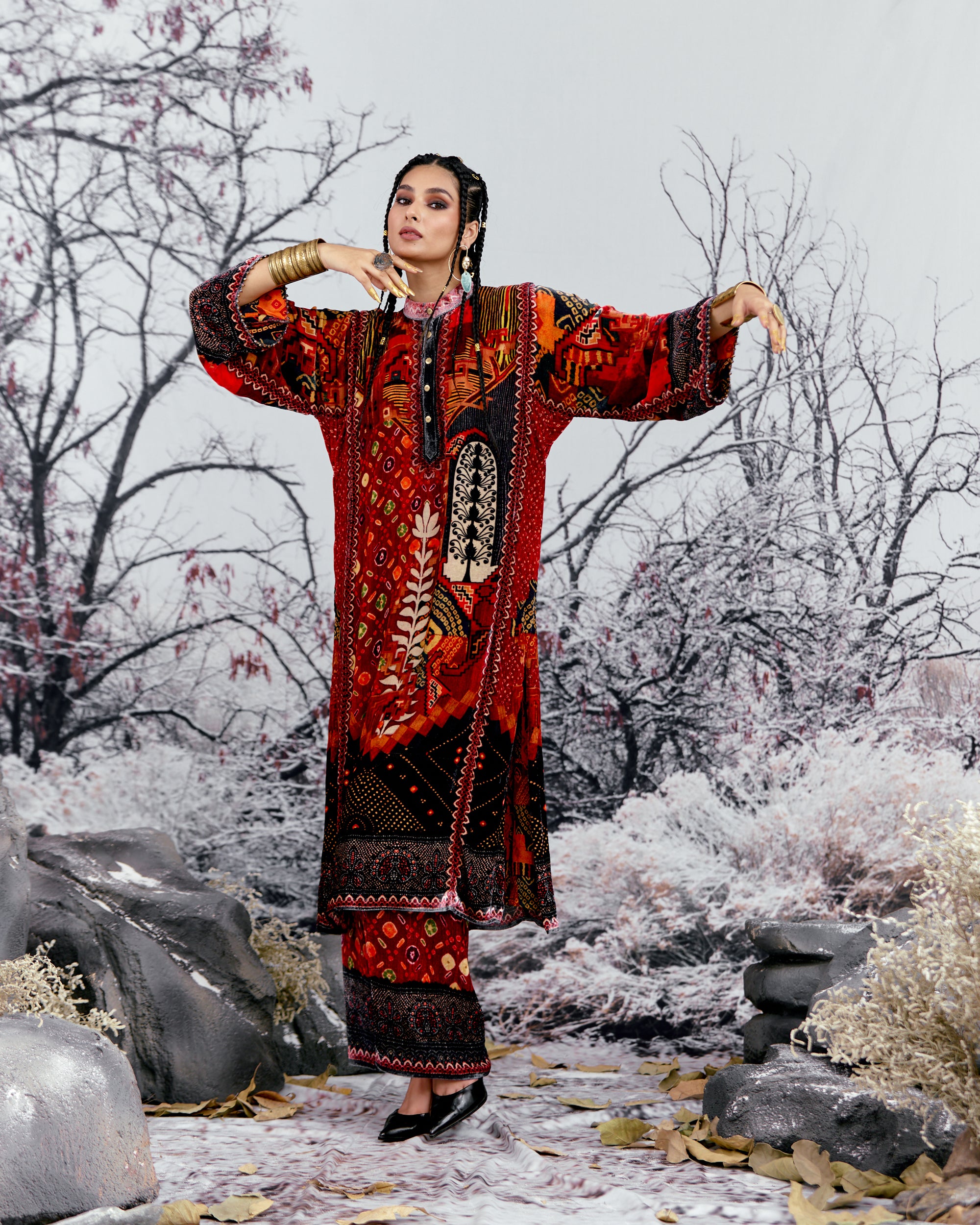 Tijori : Ghazala - Red/Rust