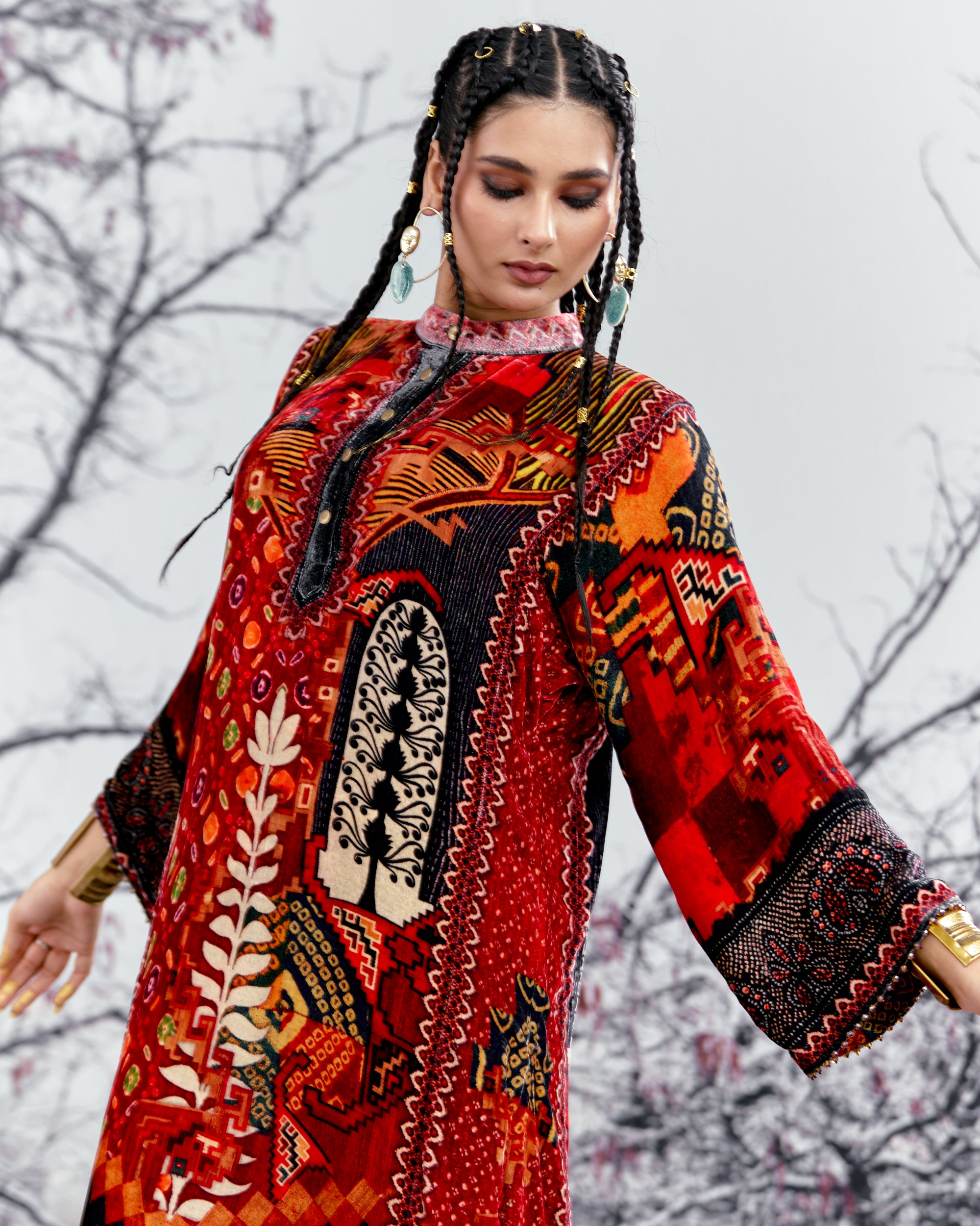 Tijori : Ghazala - Red/Rust