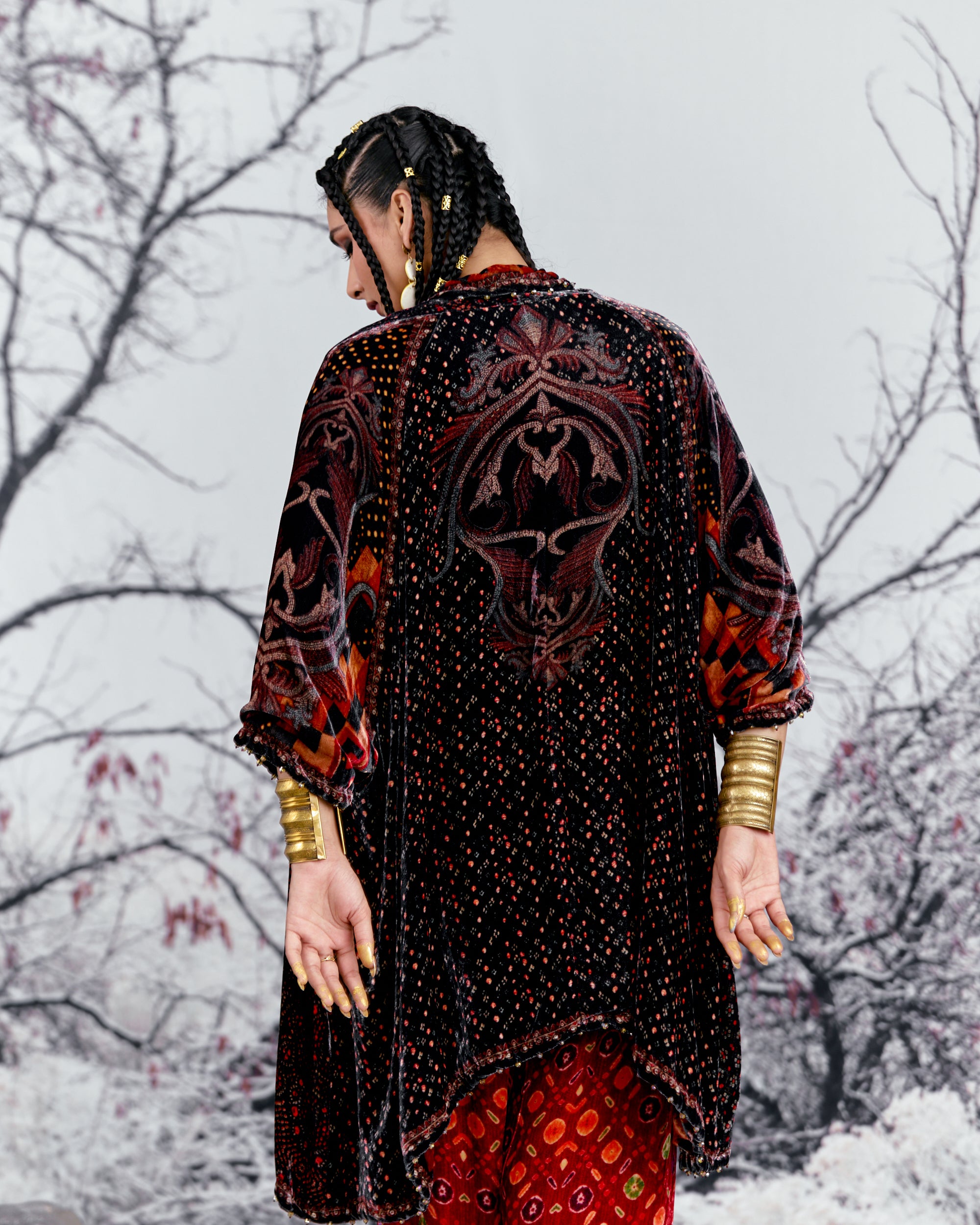 Tijori : Adhira - Red/Black
