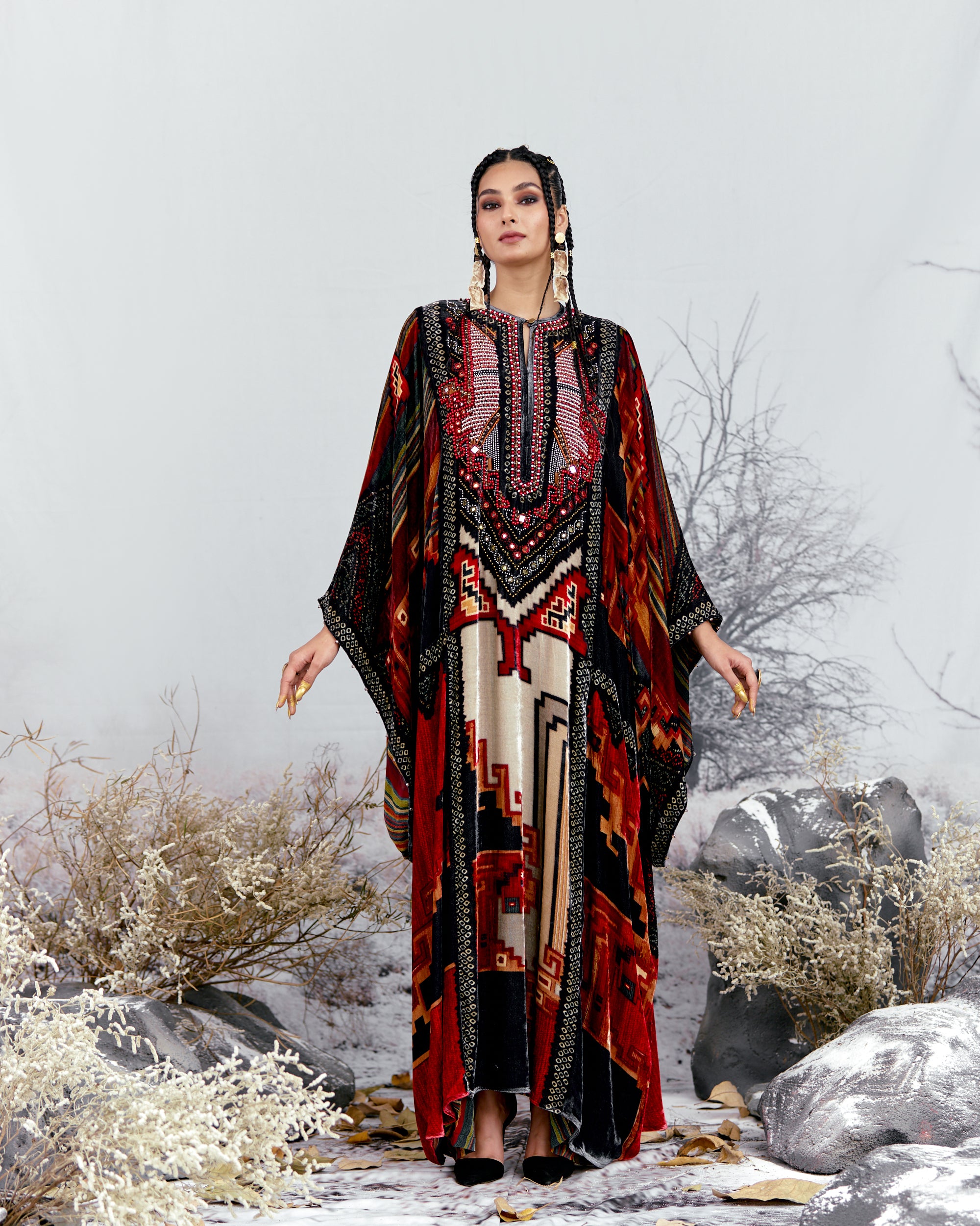 Tijori : Beatrice - Beige/Red