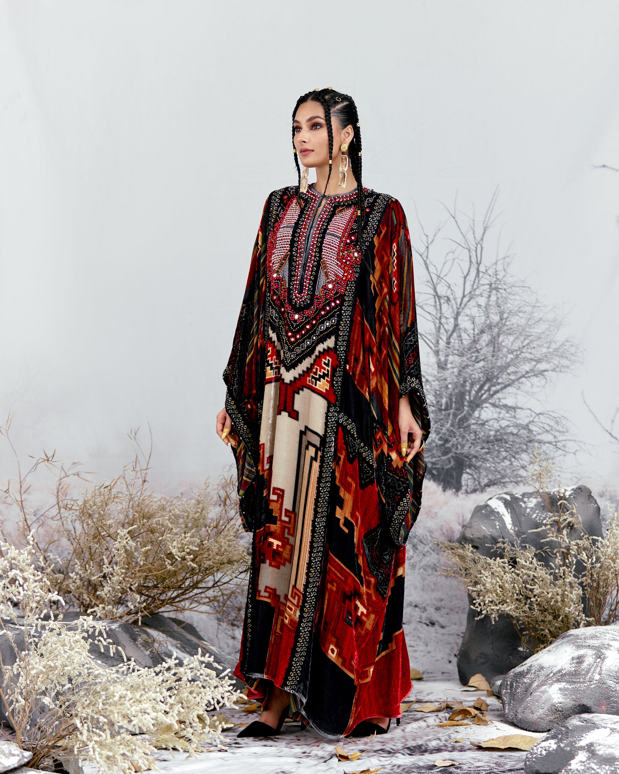 Tijori : Beatrice - Beige/Red