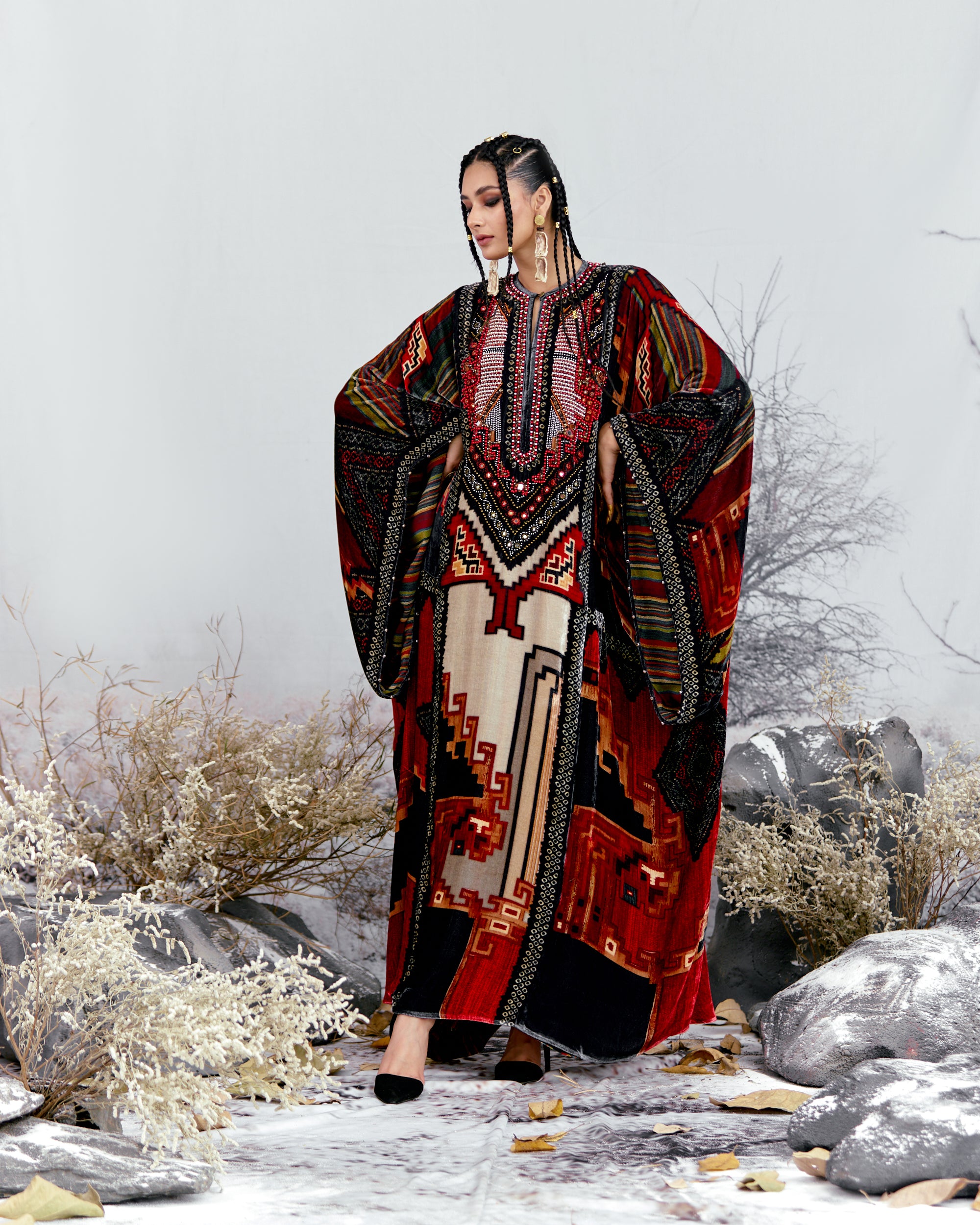 Tijori : Beatrice - Beige/Red