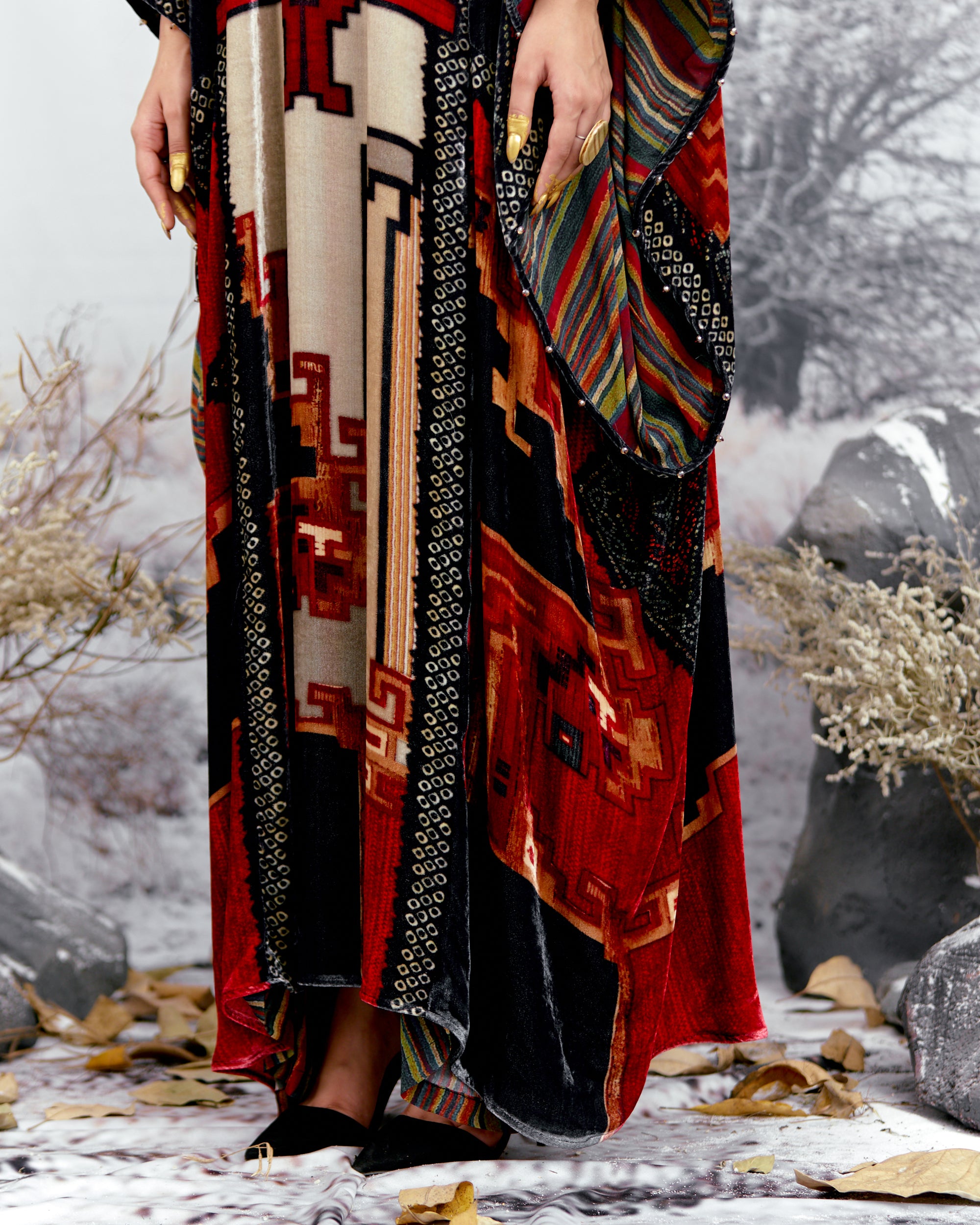 Tijori : Beatrice - Beige/Red