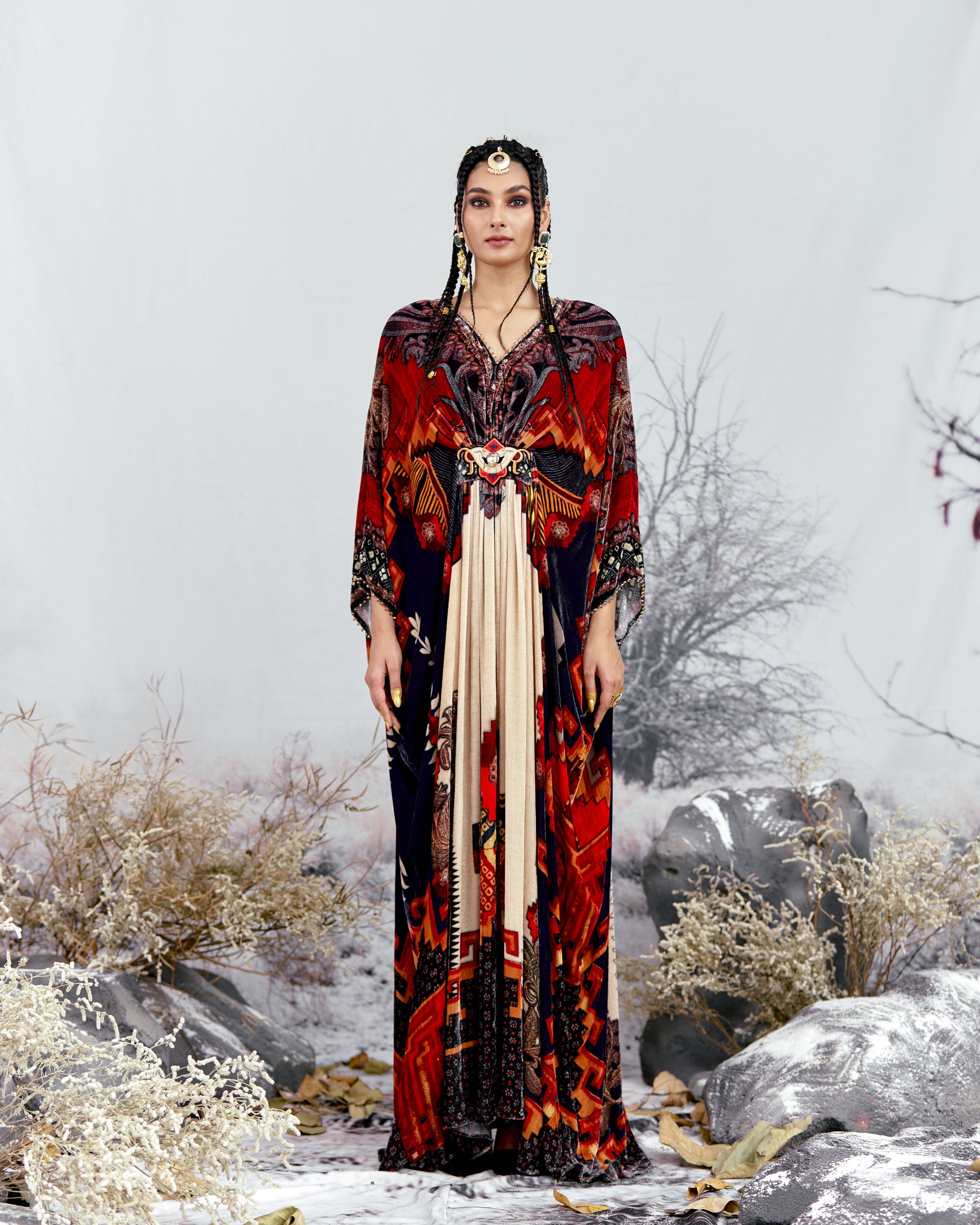 Tijori : Imama - Beige/Red
