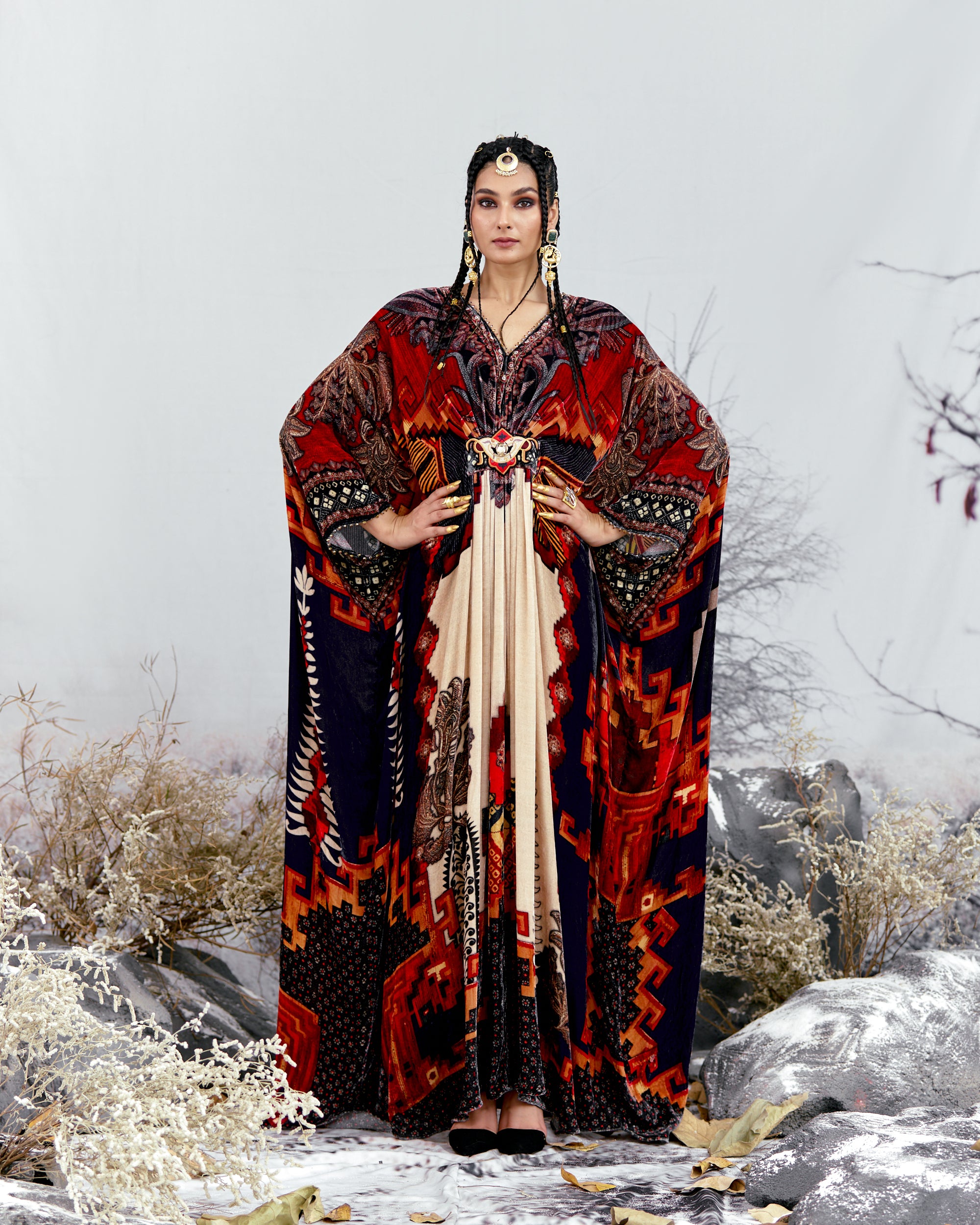 Tijori : Imama - Beige/Red