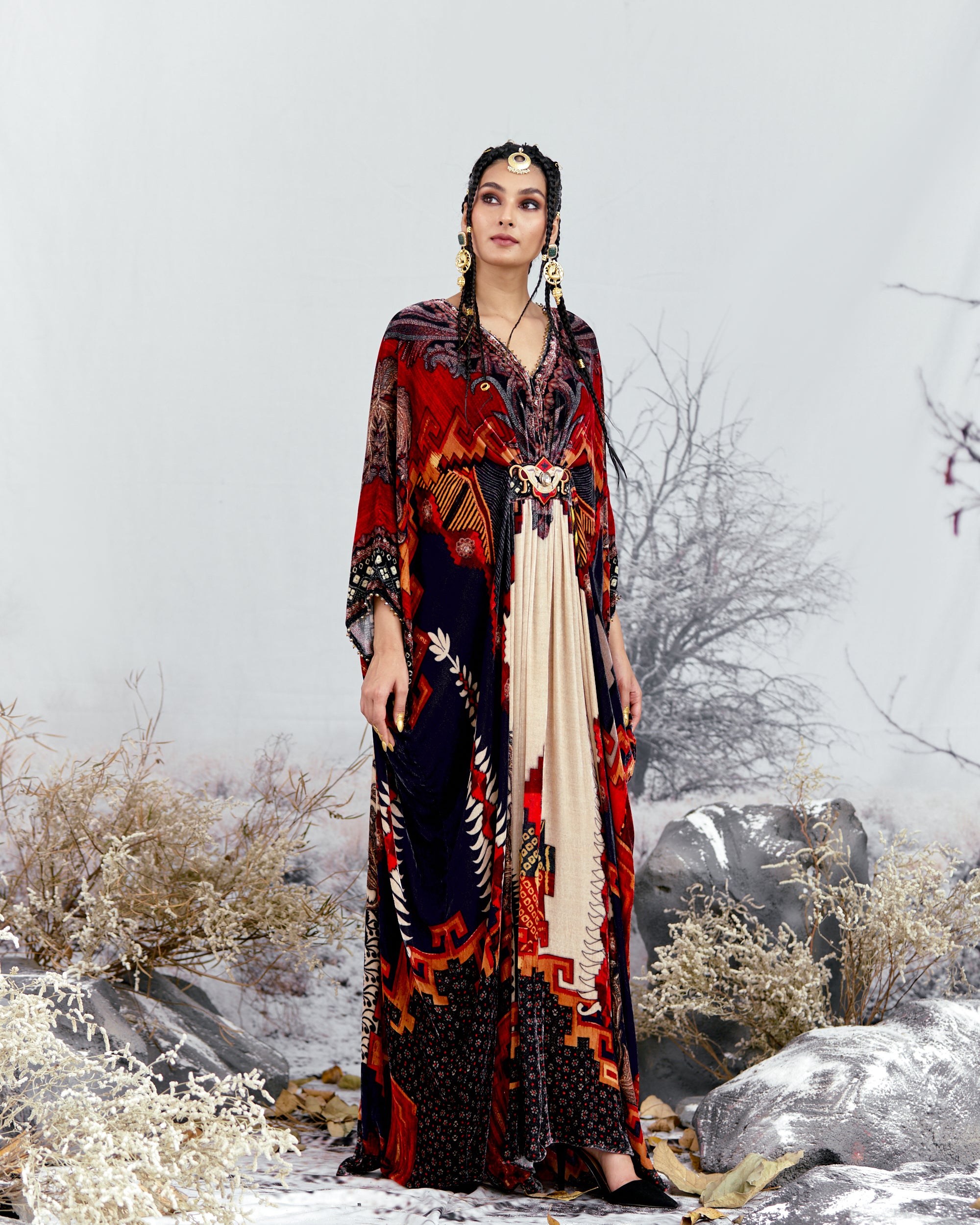 Tijori : Imama - Beige/Red
