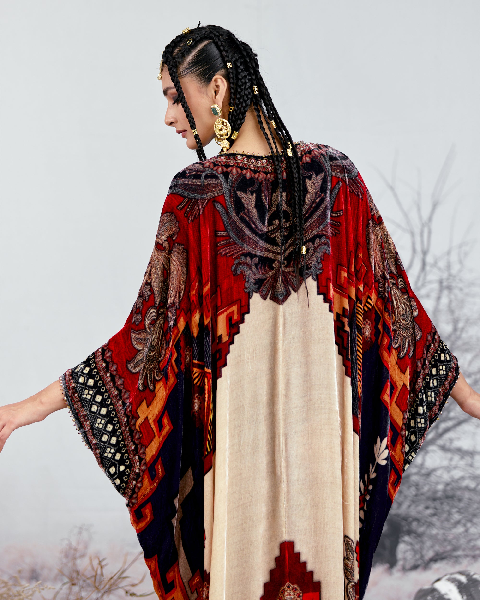 Tijori : Imama - Beige/Red