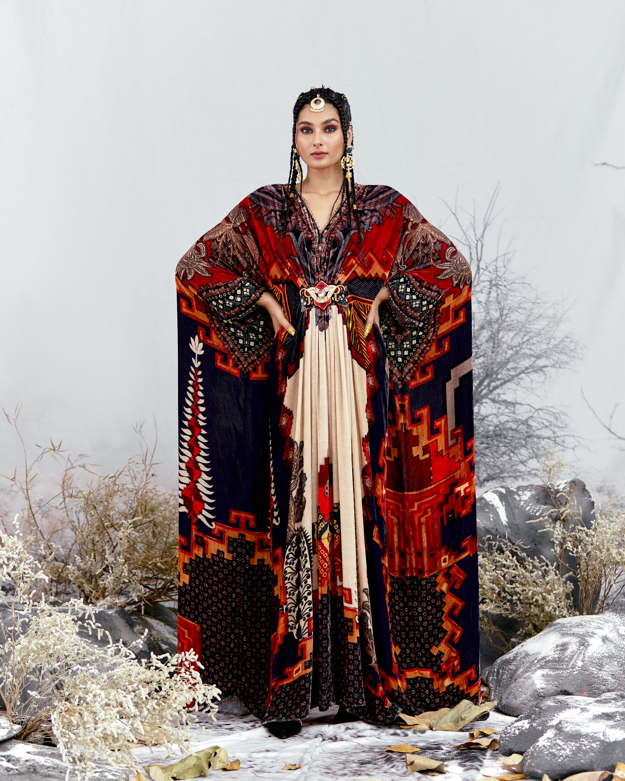 Tijori : Imama - Beige/Red