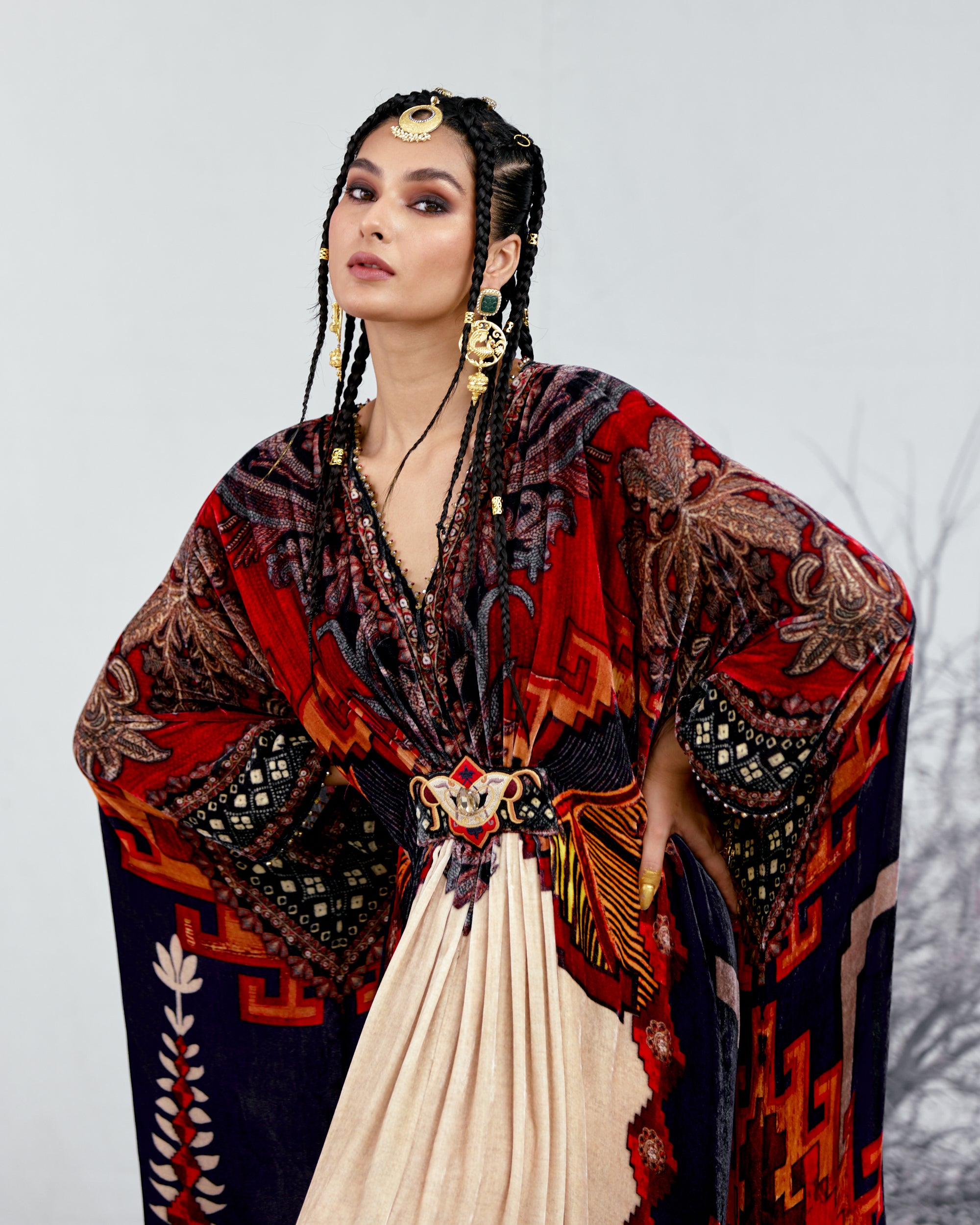 Tijori : Imama - Beige/Red
