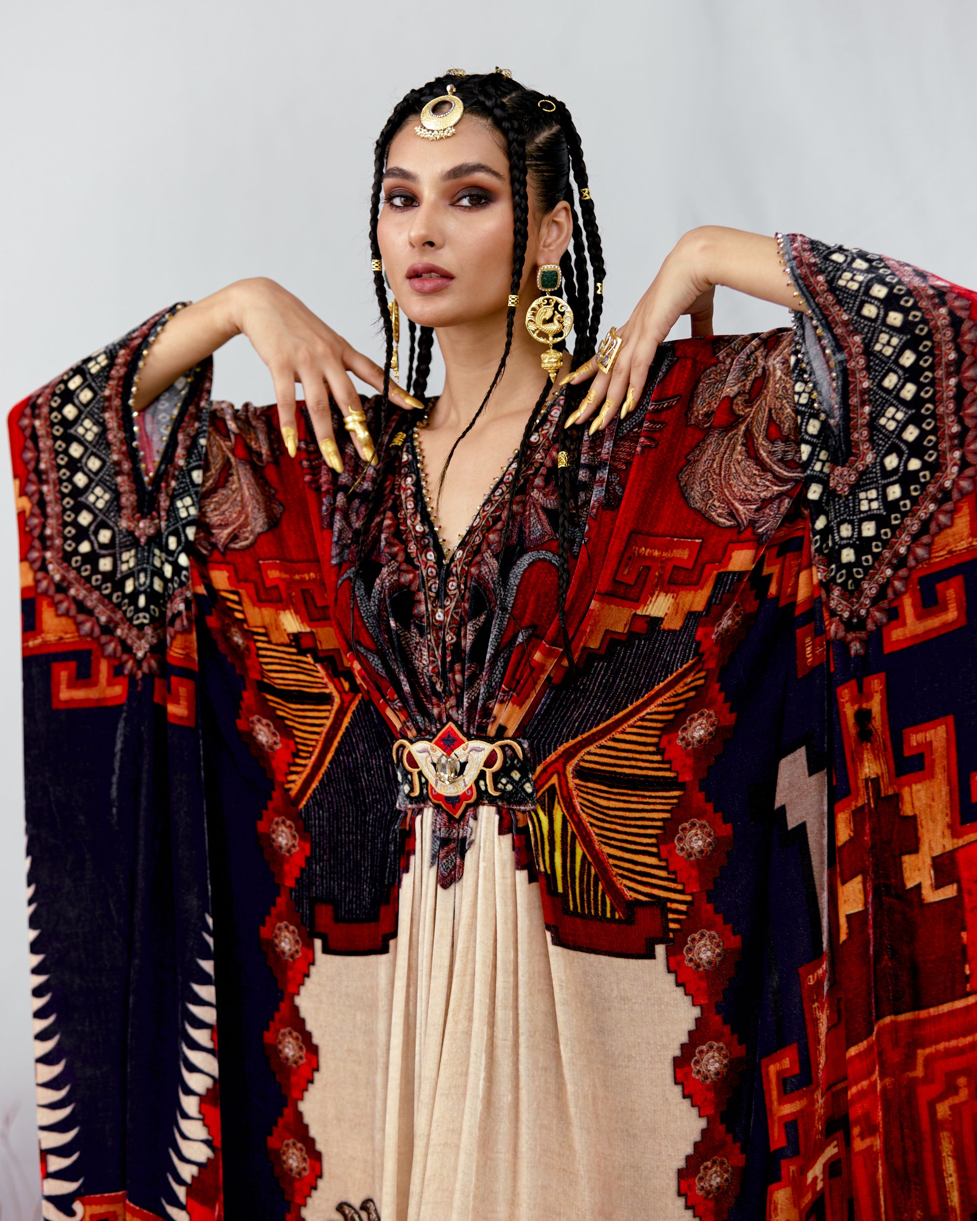 Tijori : Imama - Beige/Red