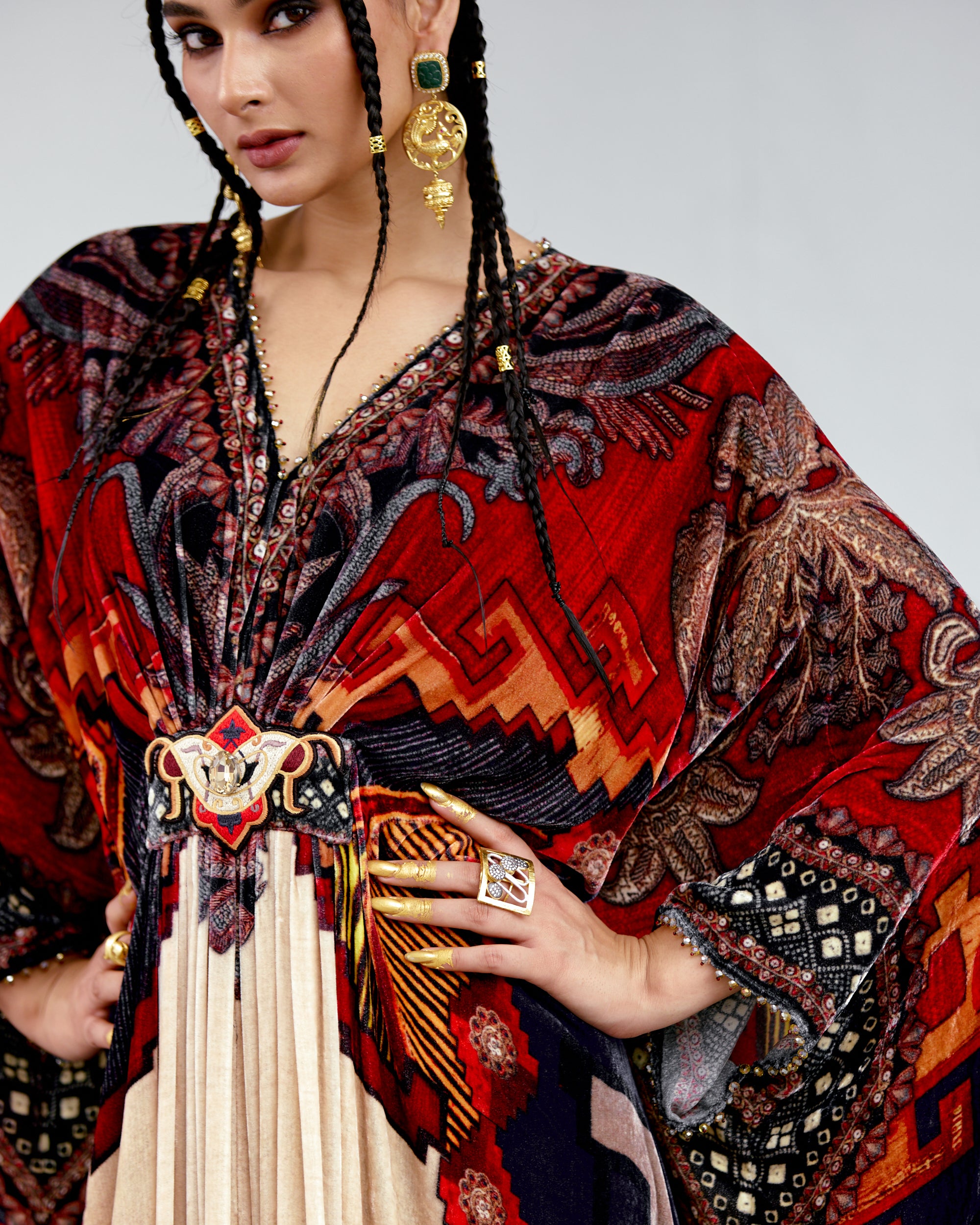 Tijori : Imama - Beige/Red