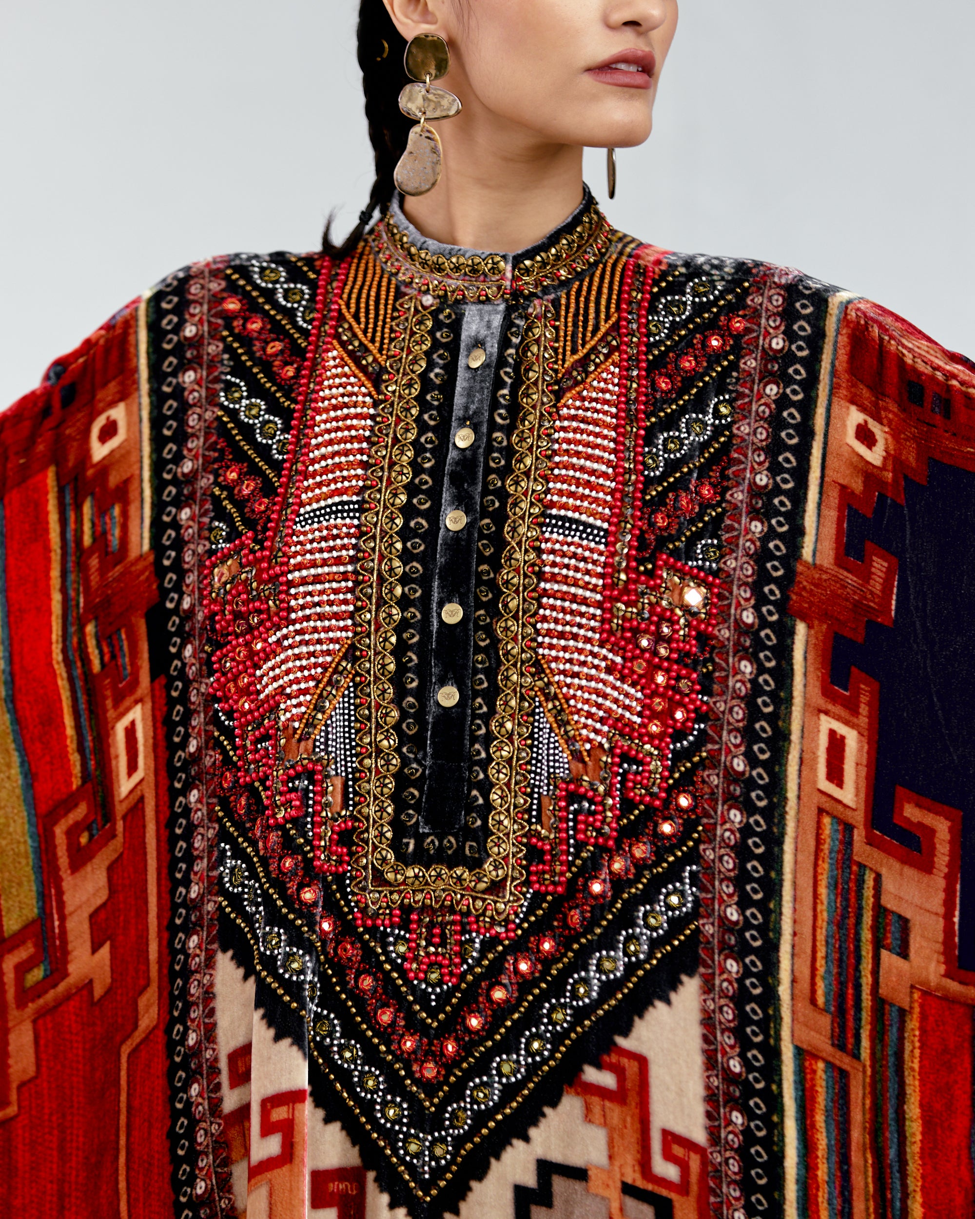 Tijori : Chantelle - Red/Beige