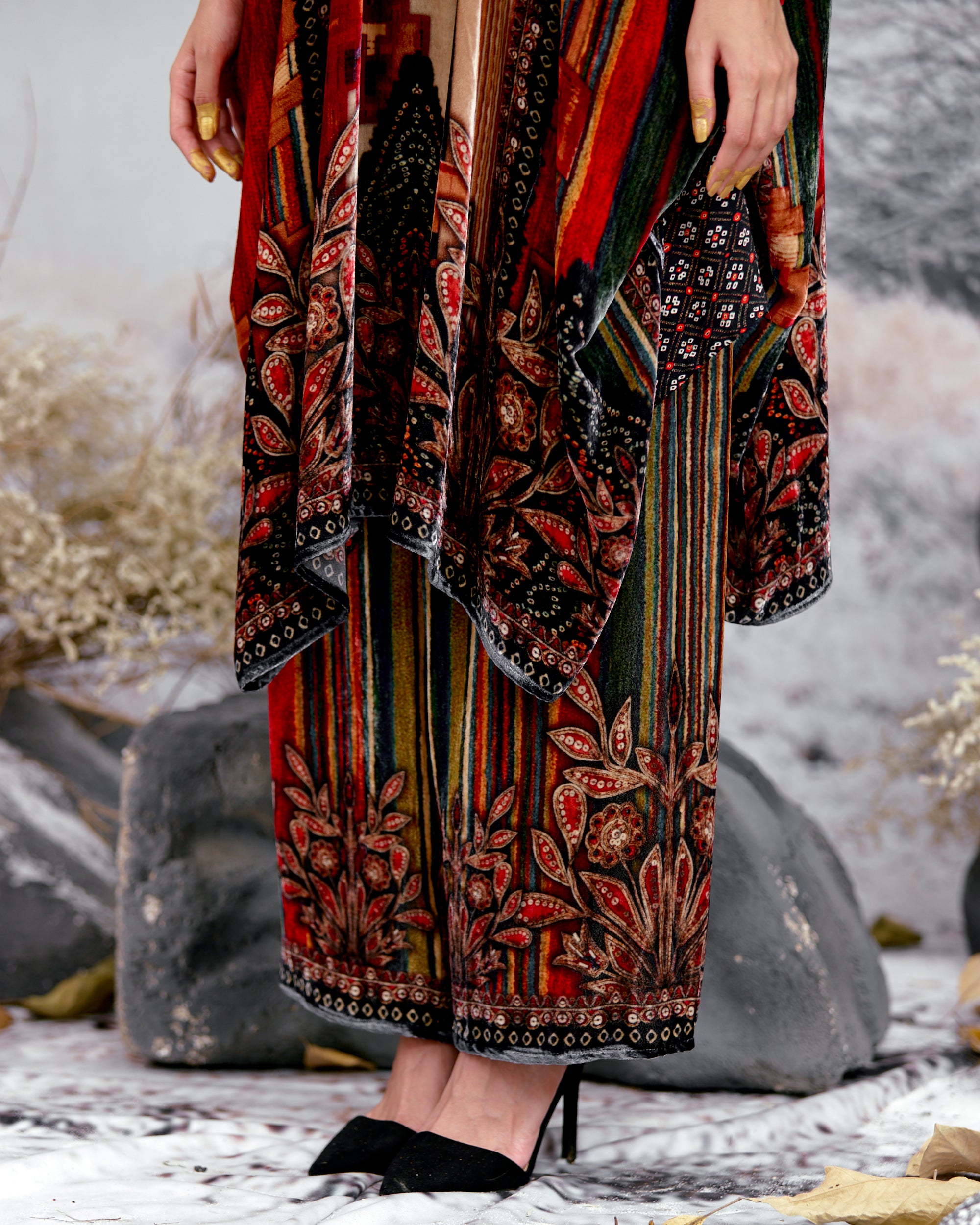 Tijori : Chantelle - Red/Beige