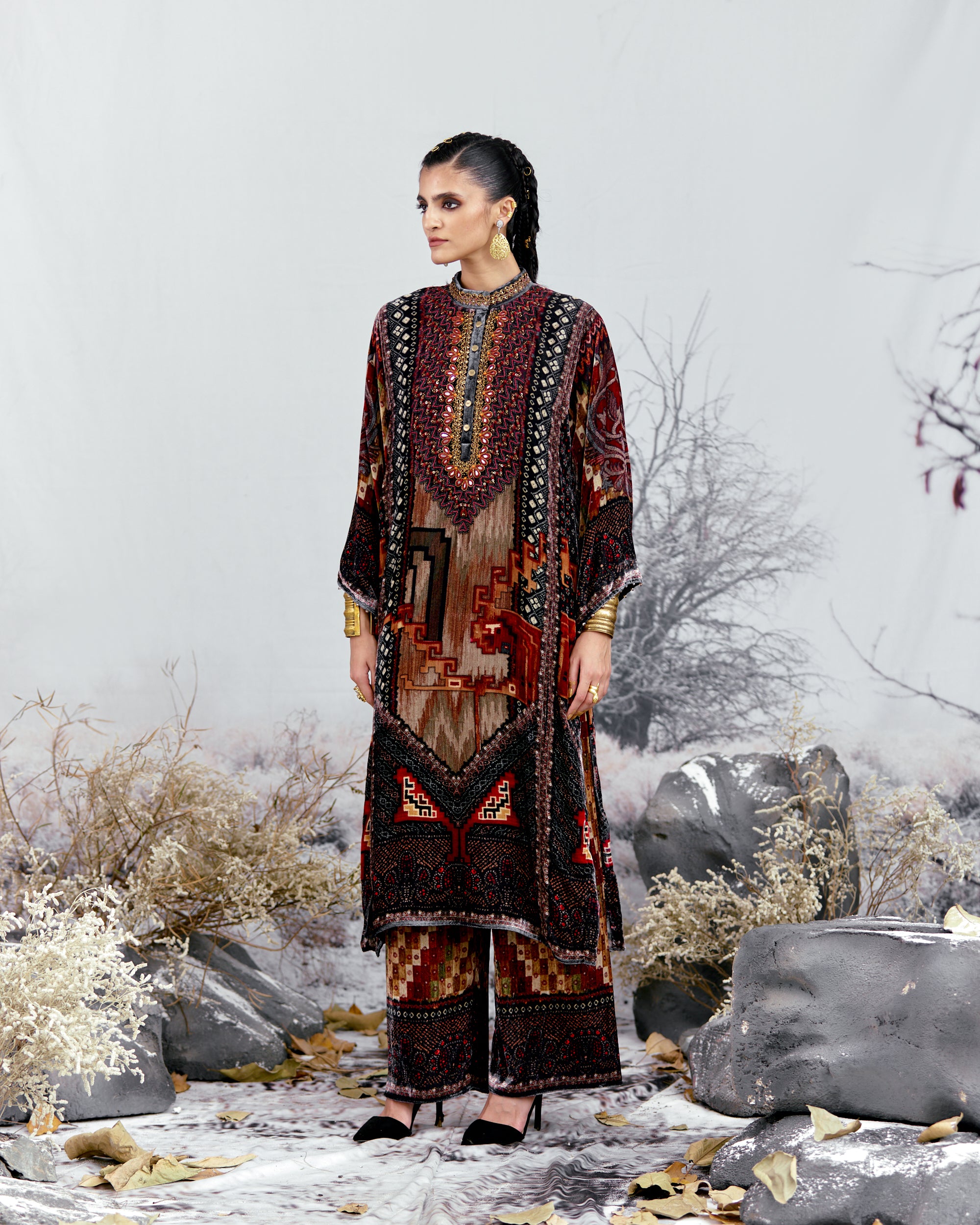 Tijori : Ghazala - Taupe/Black