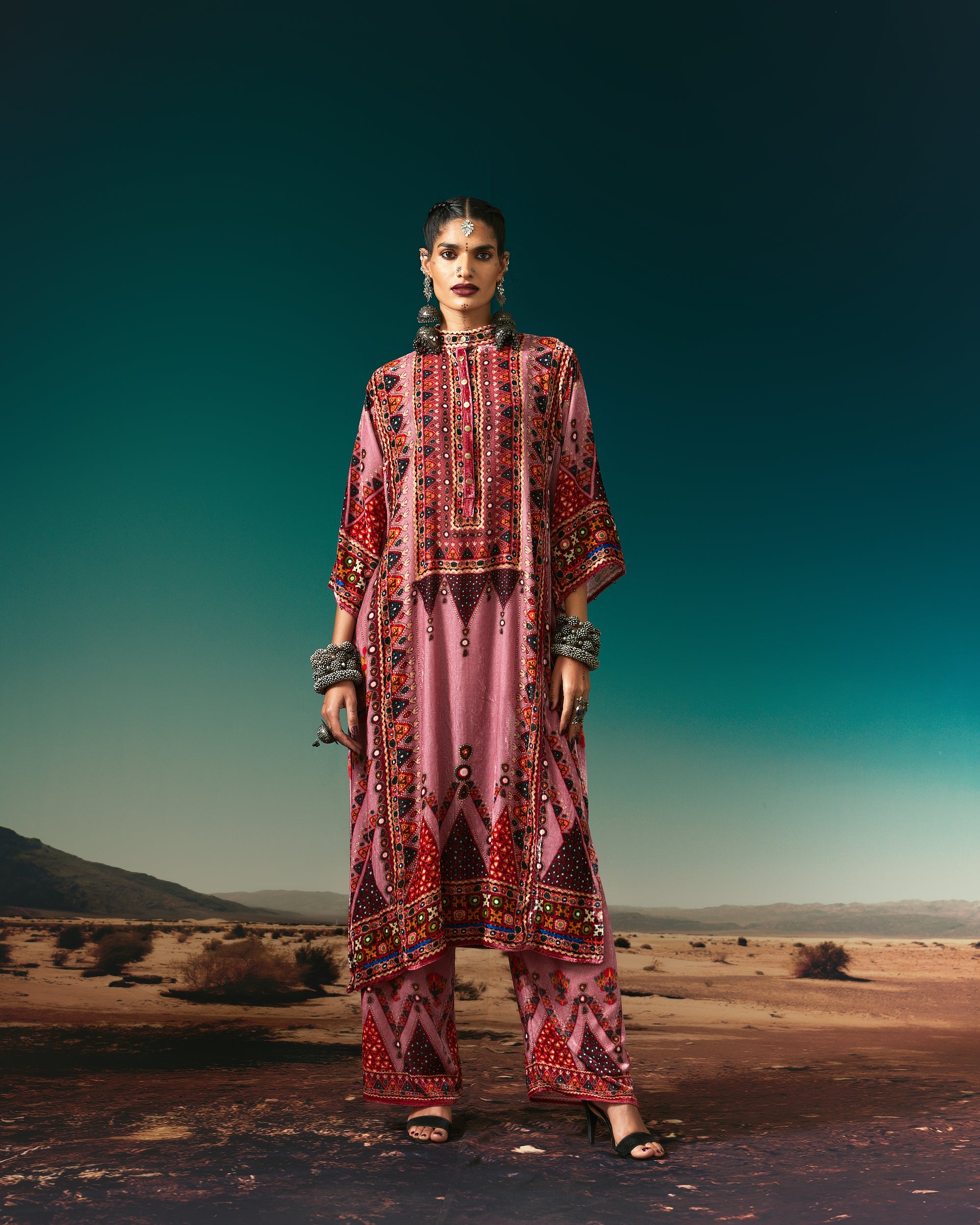 Kutch : Ghazala - Vieux Rose