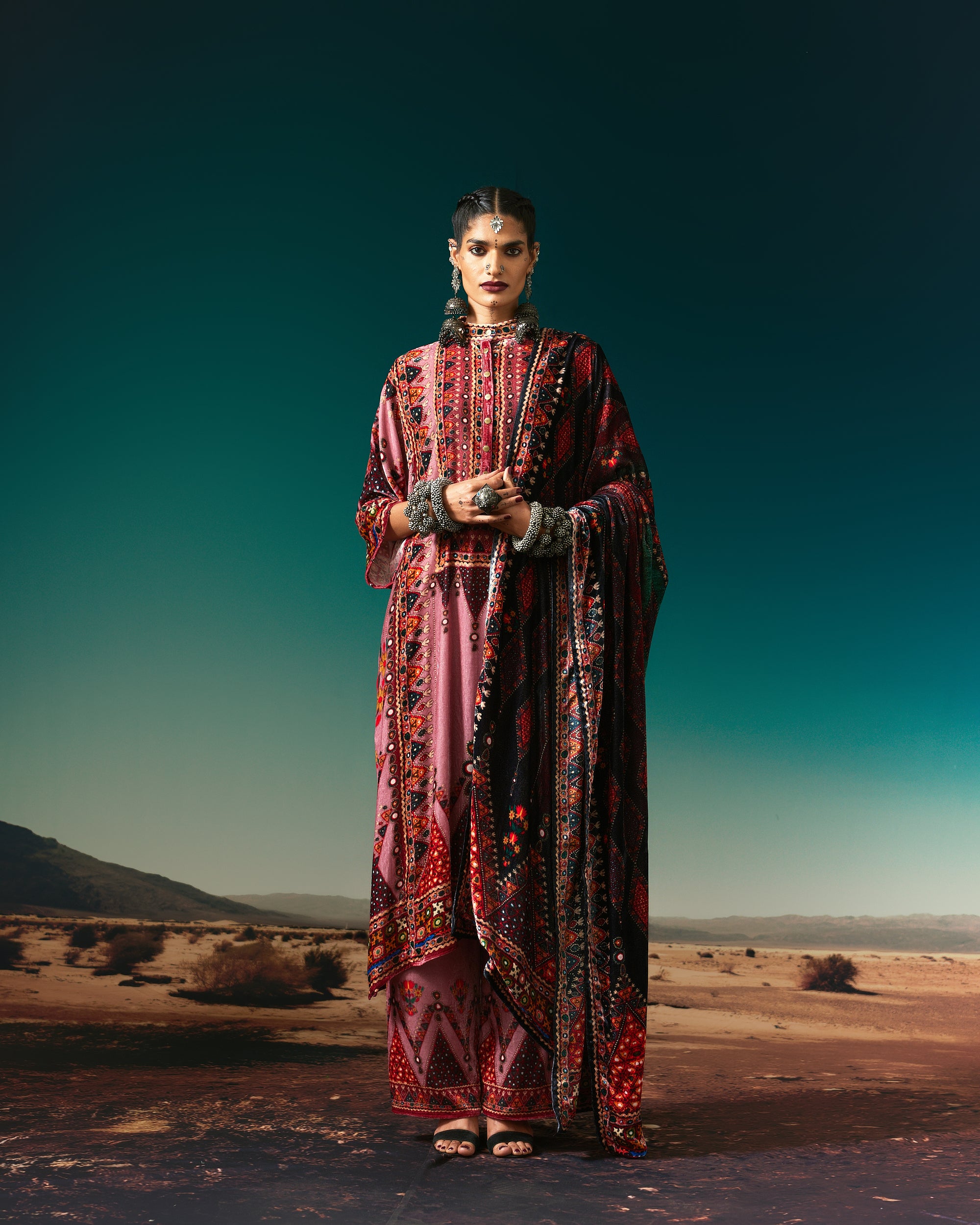 Kutch : Ghazala - Vieux Rose