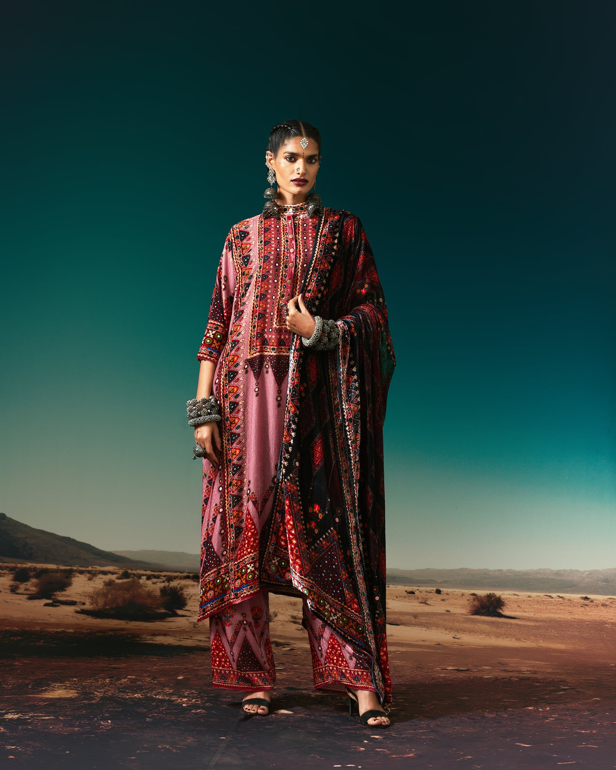 Kutch : Ghazala - Vieux Rose