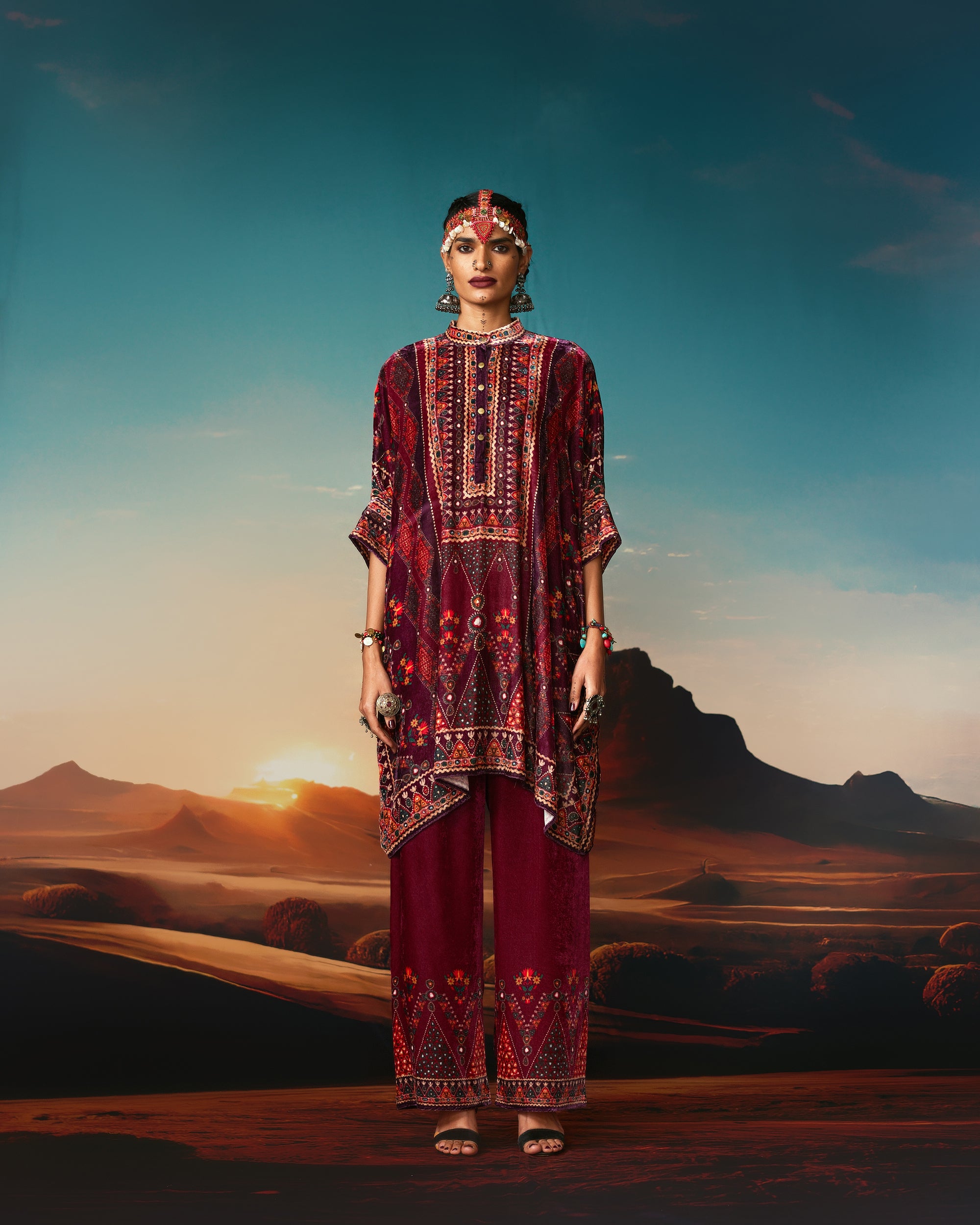 Kutch : Chanel 36" - Raspberry