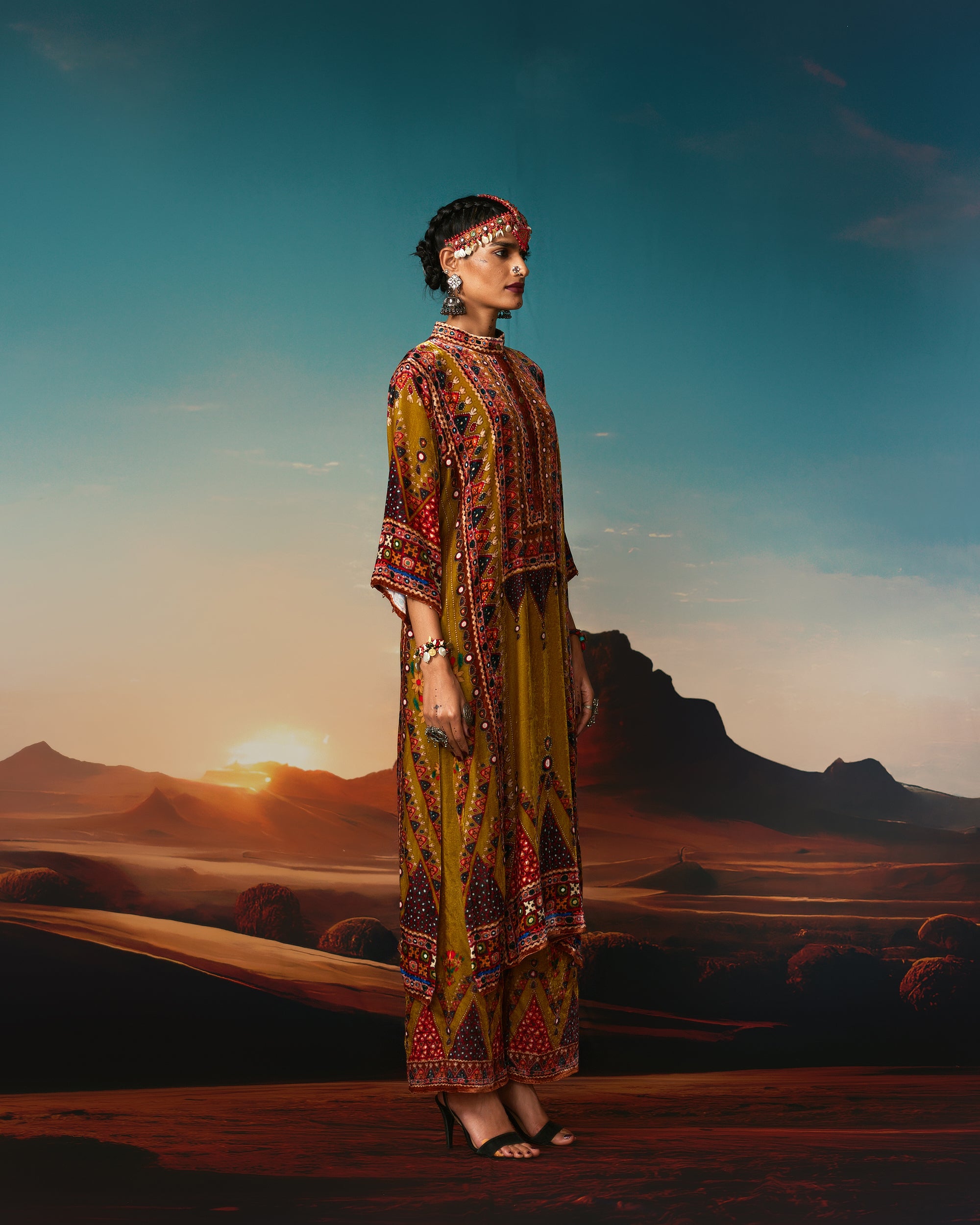 Kutch : Ghazala - Anise Green
